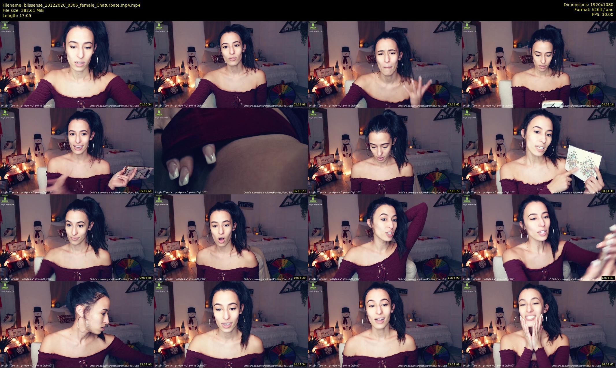 blissense — 18 minute Chaturbate female cam show recording, 1080p, Dec 10, 2020