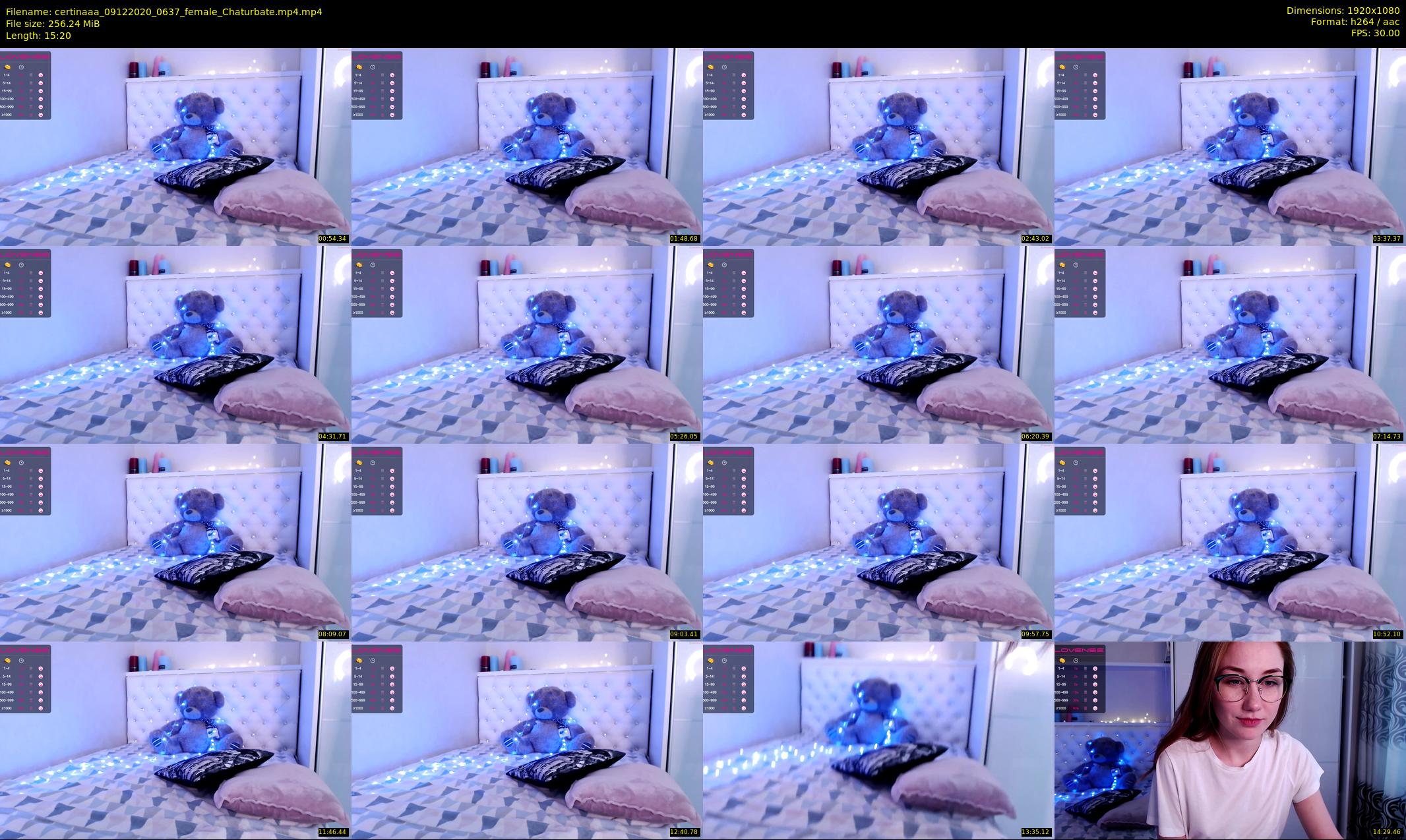certinaaa — 16 minute Chaturbate female cam show recording, 1080p, Dec 9, 2020