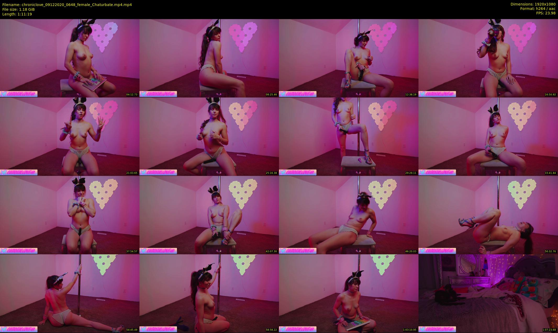chroniclove — 72 minute Chaturbate female cam show recording, 1080p, Dec 9, 2020