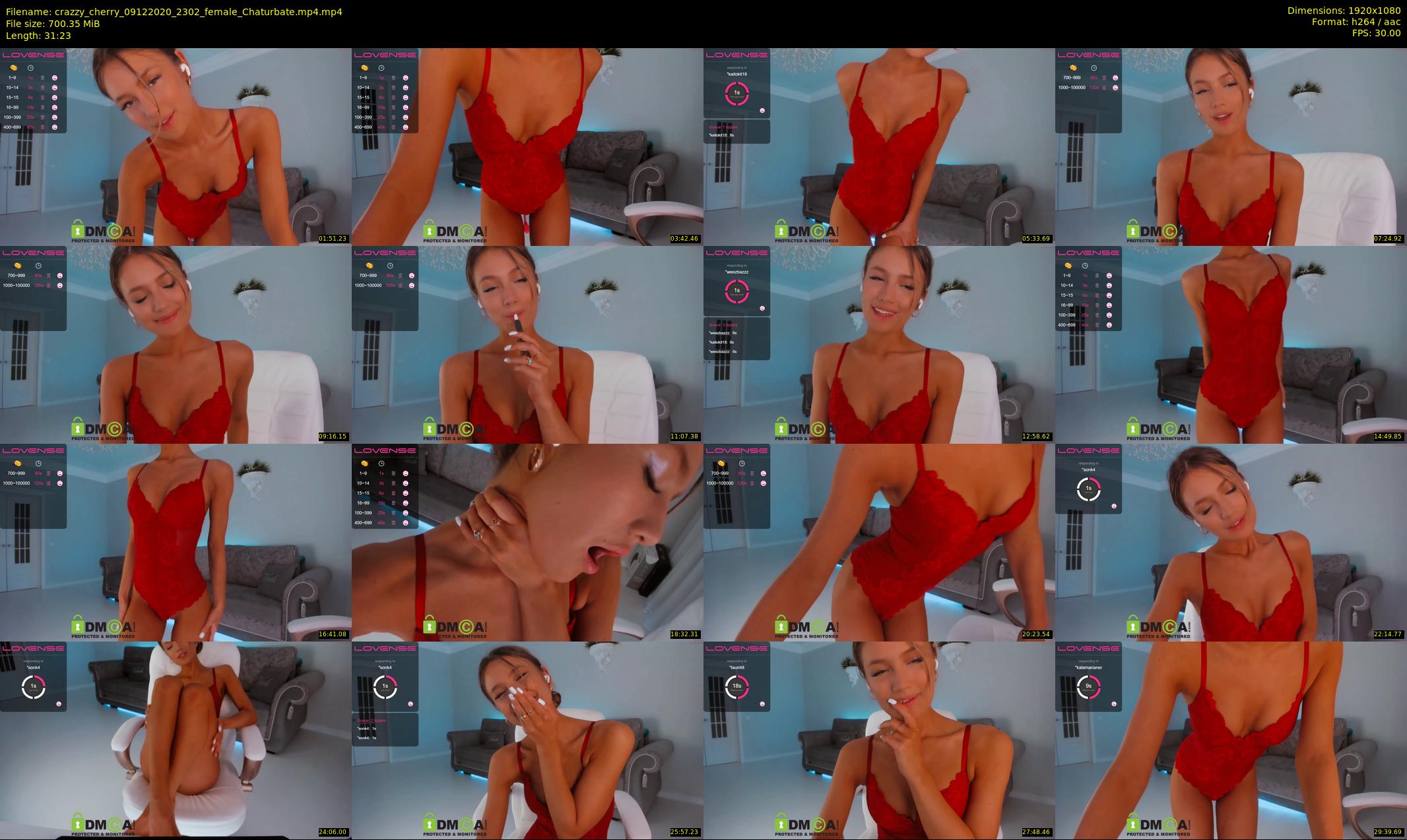 crazzy_cherry — 32 minute Chaturbate female cam show recording, 1080p, Dec 9, 2020