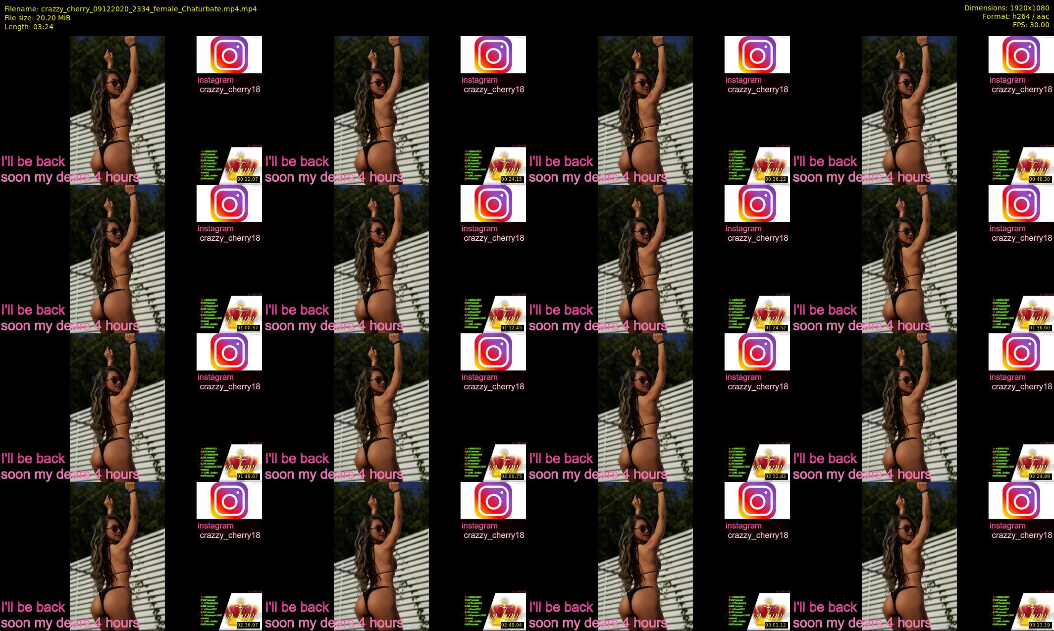 crazzy_cherry — 4 minute Chaturbate female cam show recording, 1080p, Dec 9, 2020