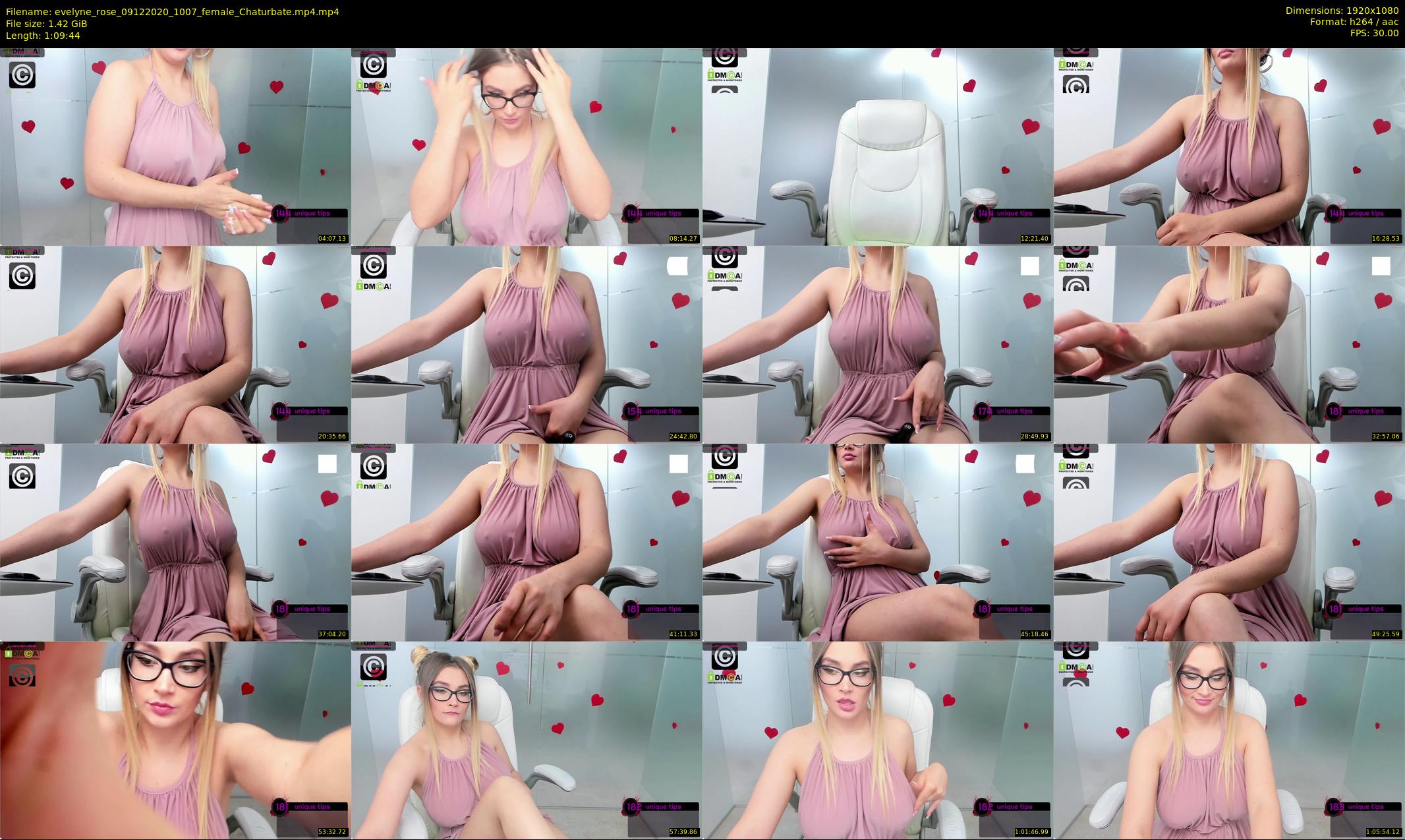 evelyne_rose — 70 minute Chaturbate female cam show recording, 1080p, Dec 9, 2020
