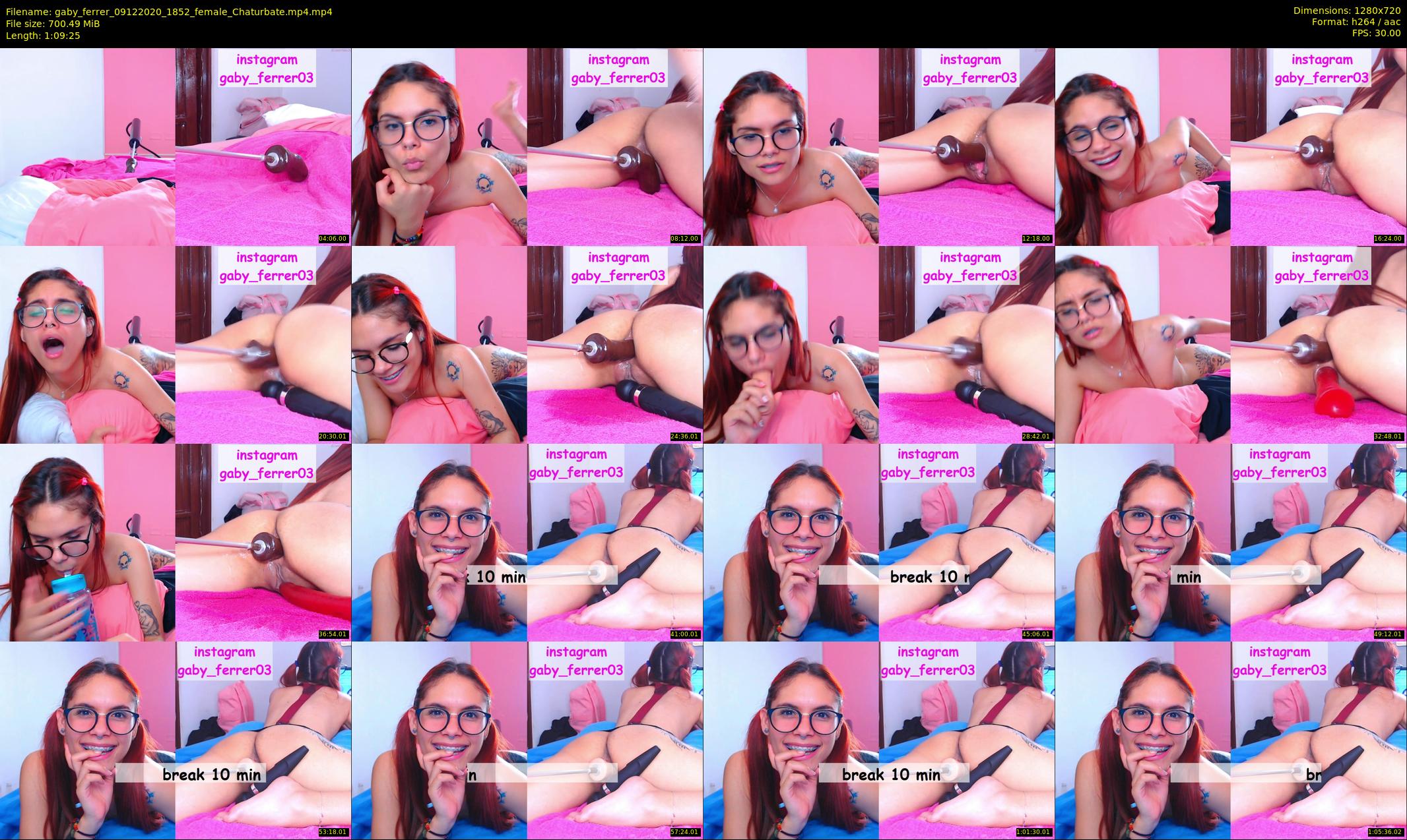 gaby_ferrer — 70 minute Chaturbate female cam show recording, 720p, Dec 9, 2020