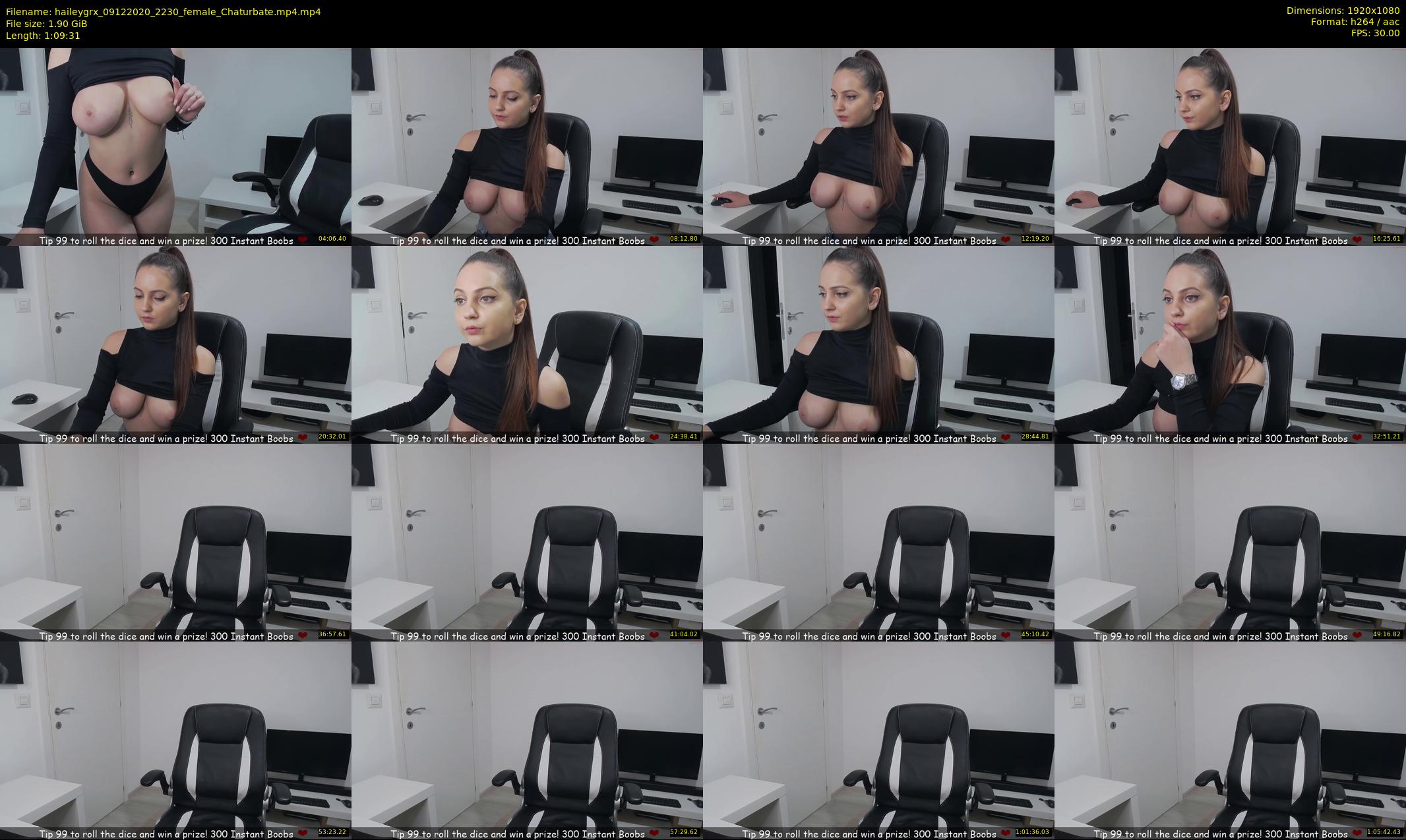 haileygrx — 70 minute Chaturbate female cam show recording, 1080p, Dec 9, 2020