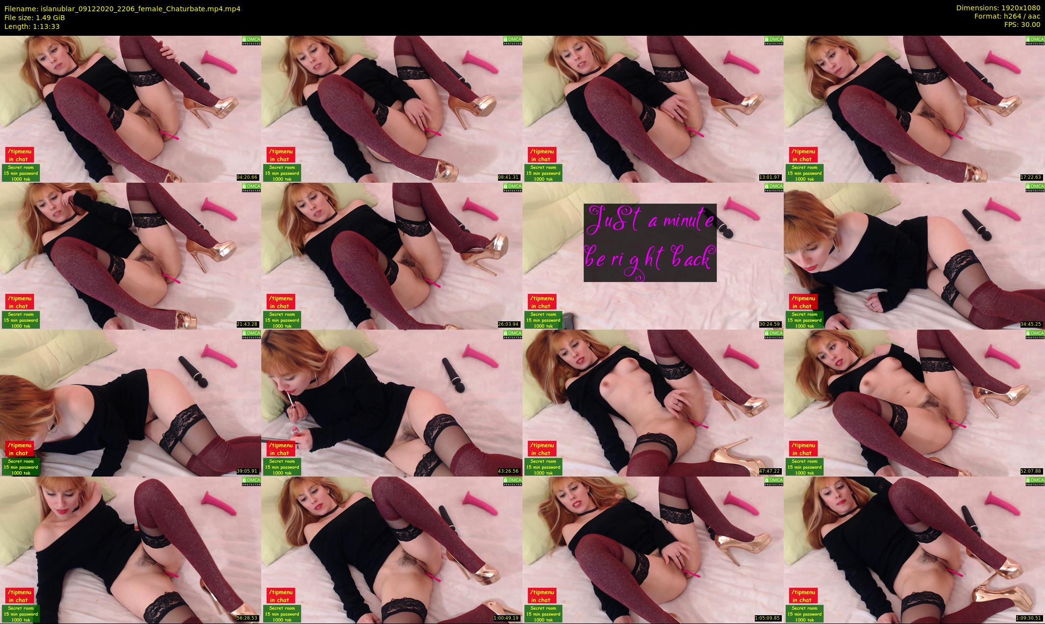 islanublar — 74 minute Chaturbate female cam show recording, 1080p, Dec 9, 2020
