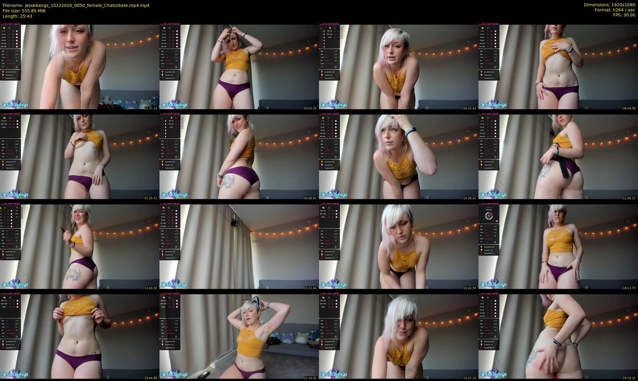 jessebangs — 26 minute Chaturbate female cam show recording, 1080p, Dec 10, 2020