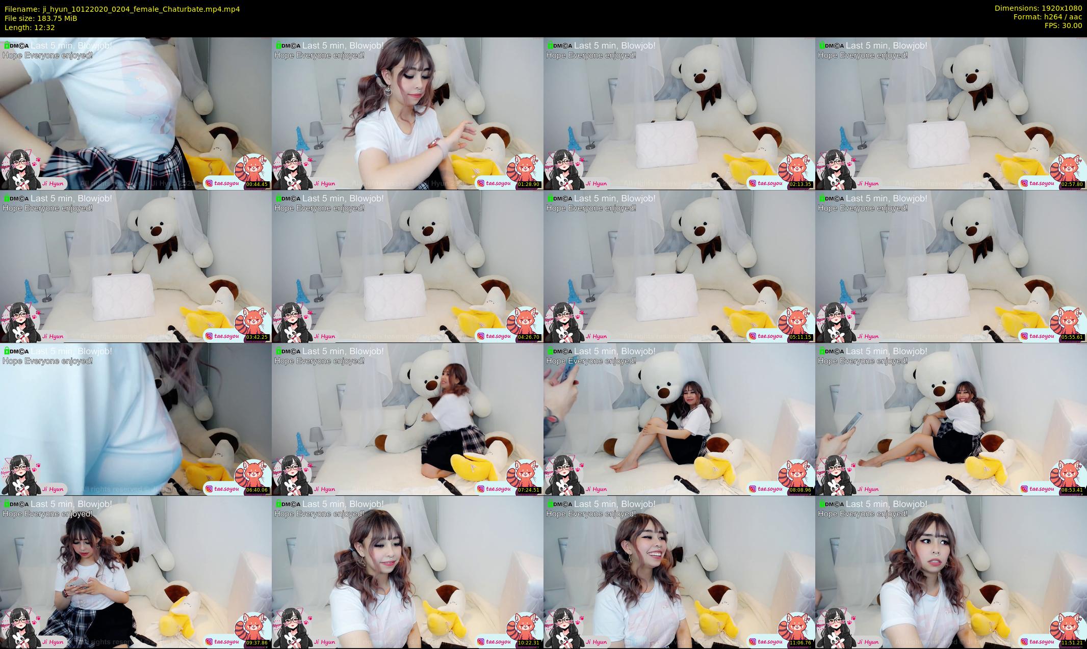 ji_hyun — 13 minute Chaturbate female cam show recording, 1080p, Dec 10, 2020