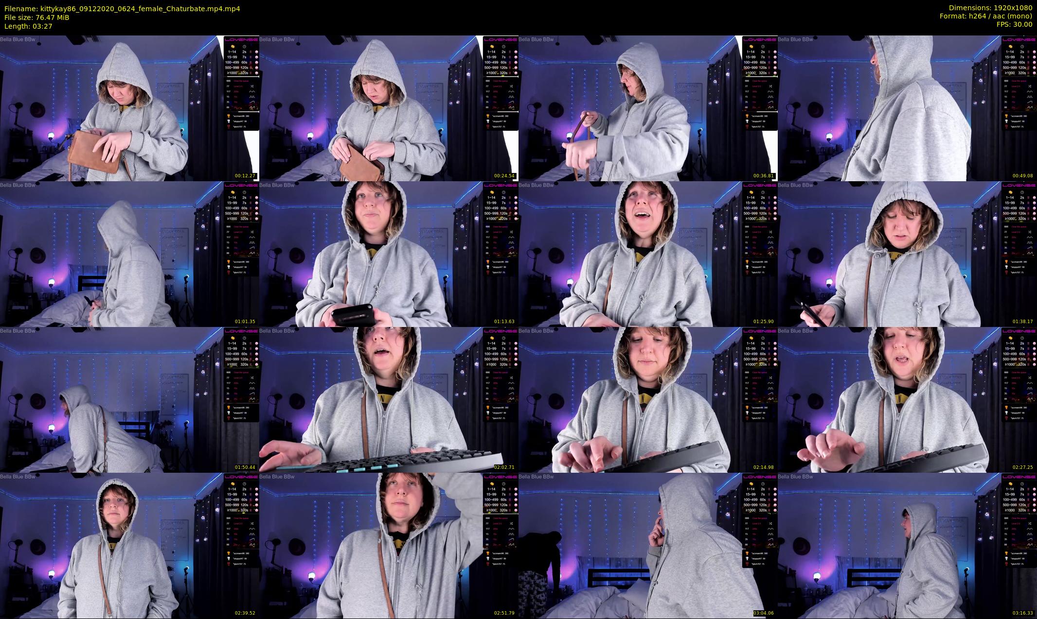 kittykay86 — 4 minute Chaturbate female cam show recording, 1080p, Dec 9, 2020