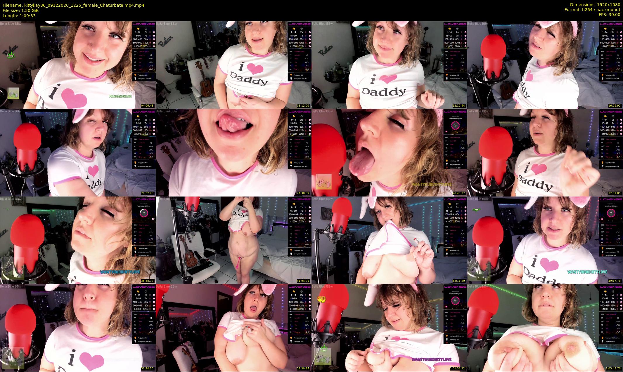 kittykay86 — 70 minute Chaturbate female cam show recording, 1080p, Dec 9, 2020