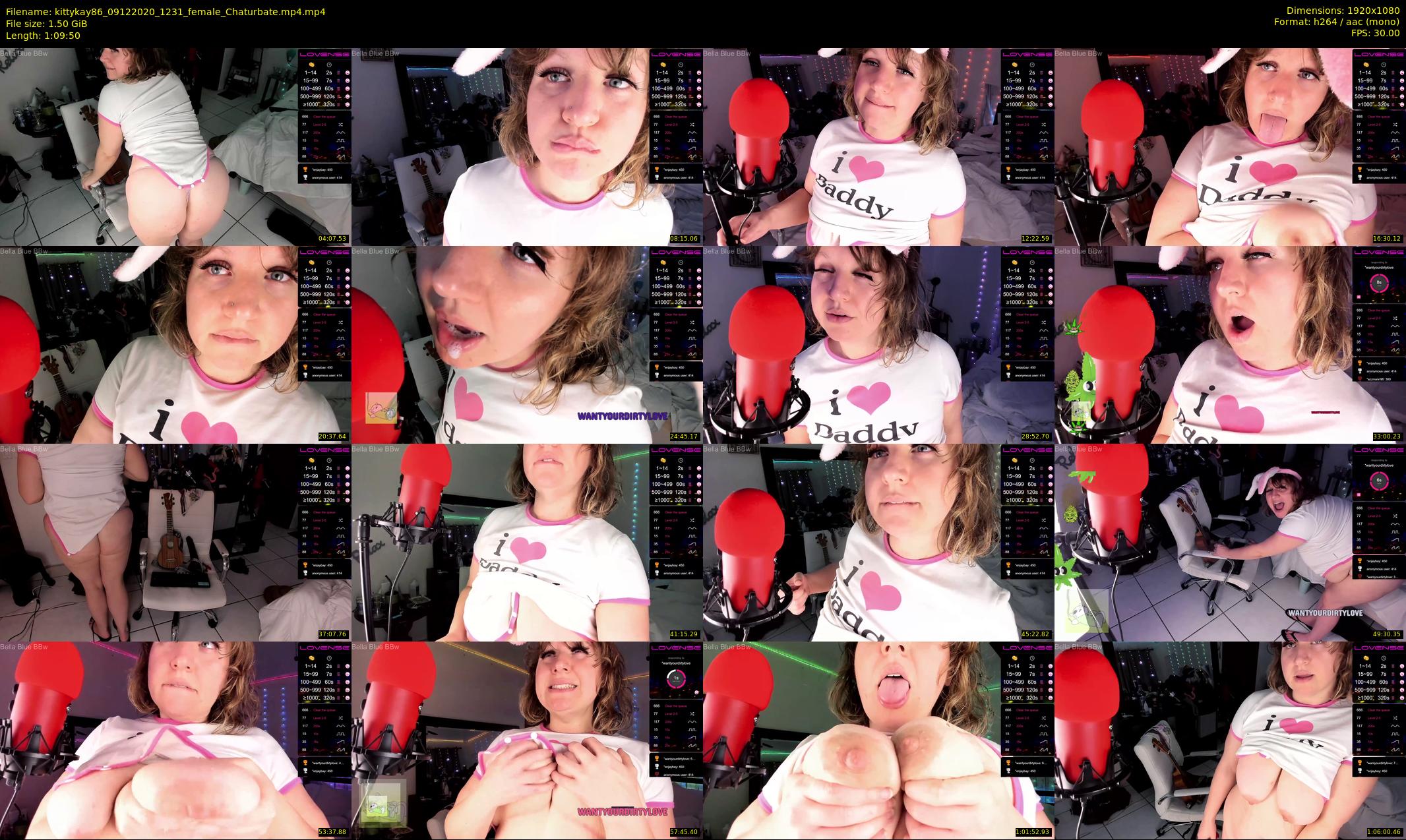 kittykay86 — 70 minute Chaturbate female cam show recording, 1080p, Dec 9, 2020