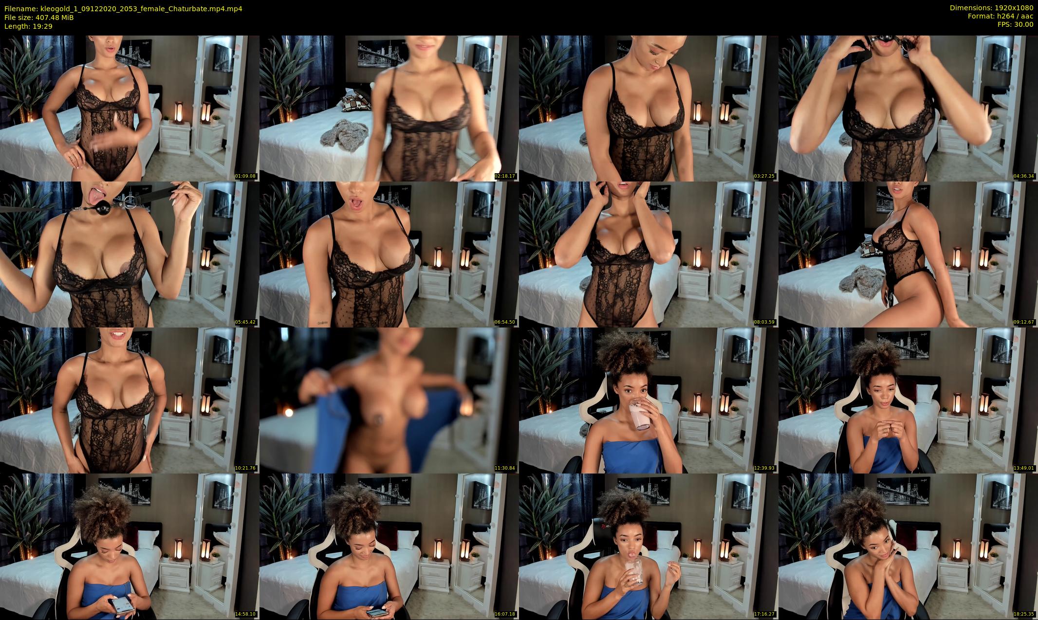 kleogold_1 — 20 minute Chaturbate female cam show recording, 1080p, Dec 9, 2020