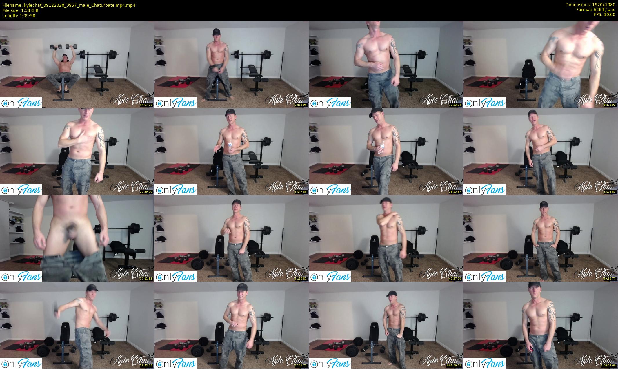 kylechat — 70 minute Chaturbate male cam show recording, 1080p, Dec 9, 2020