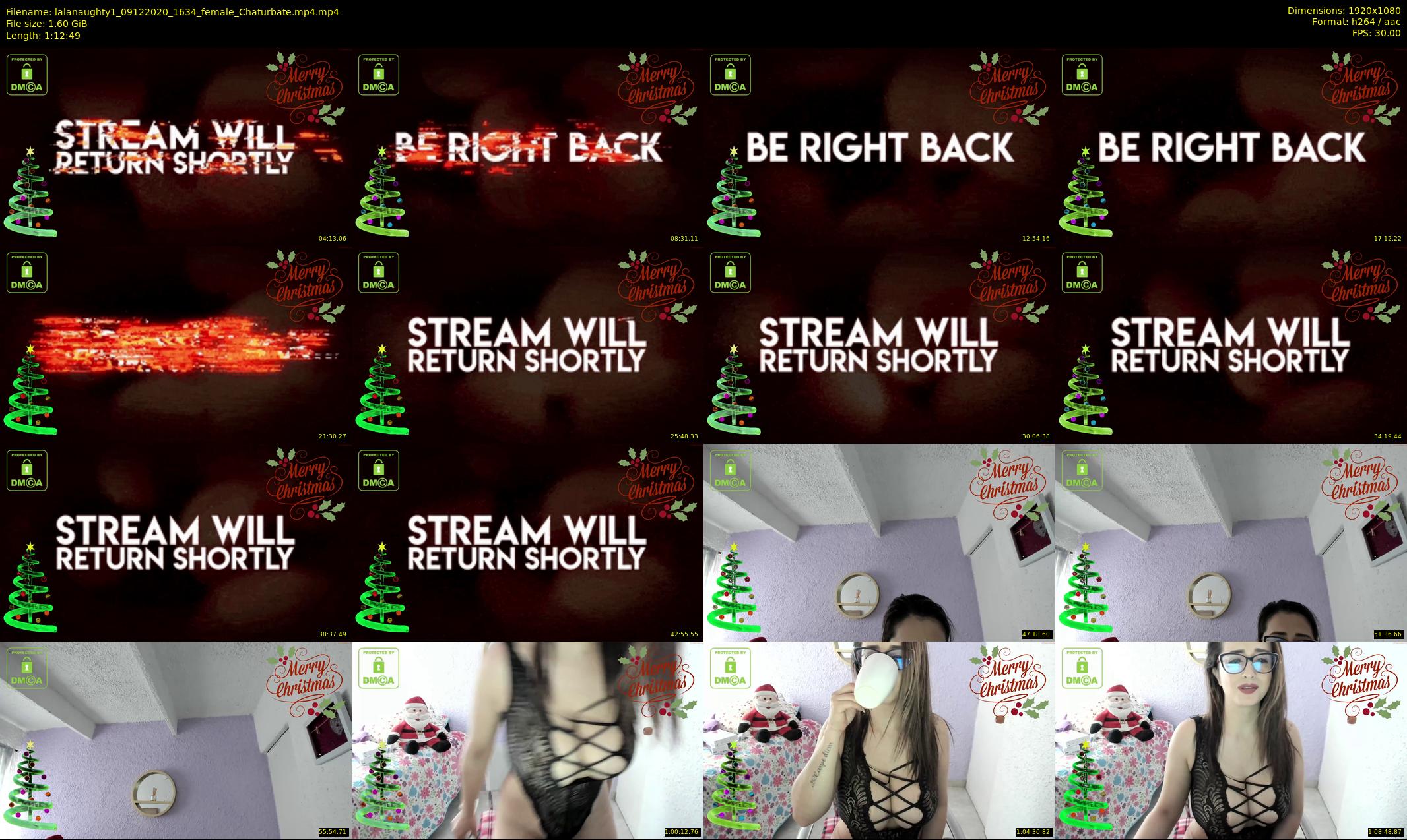 lalanaughty1 — 73 minute Chaturbate female cam show recording, 1080p, Dec 9, 2020