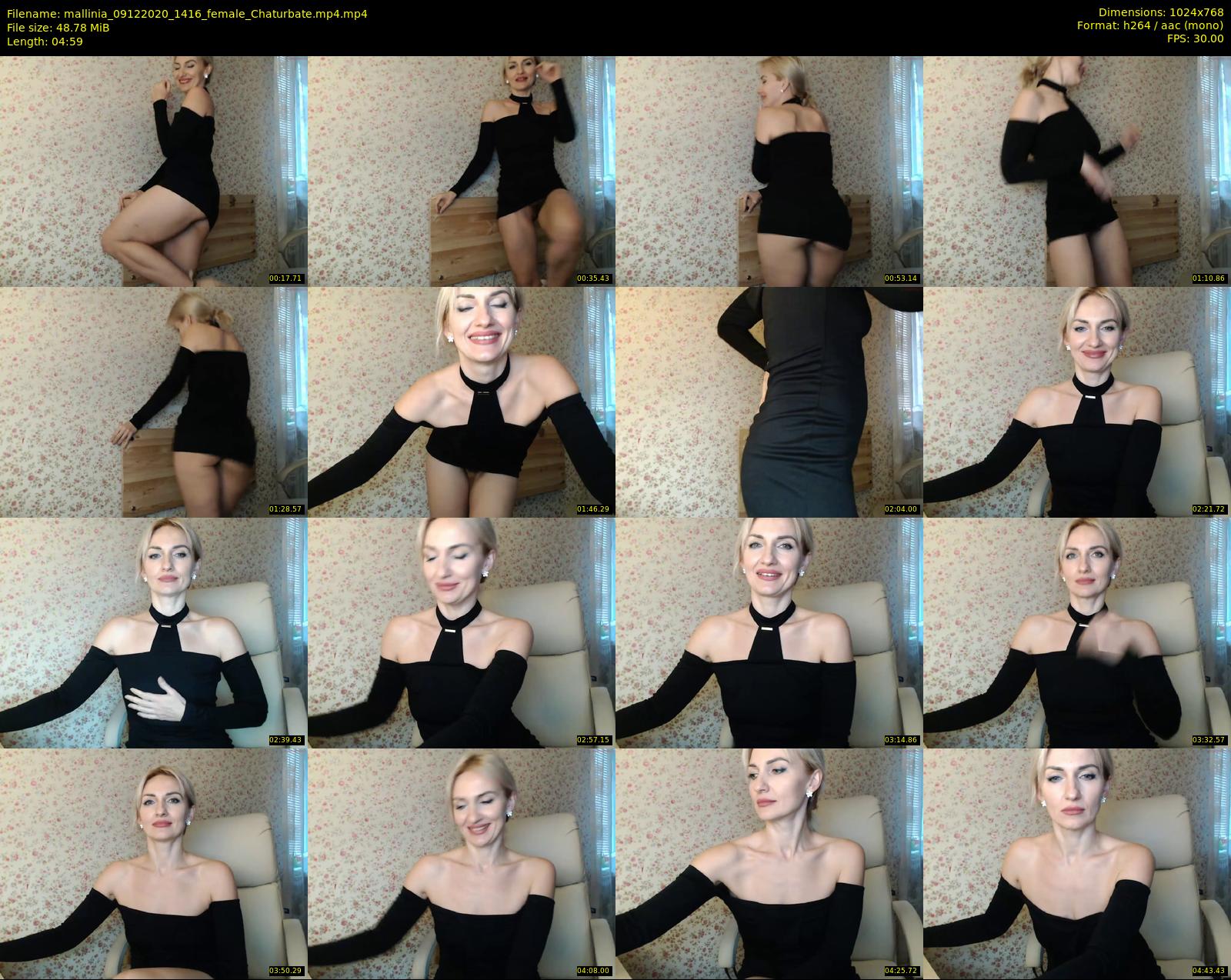mallinia — 5 minute Chaturbate female cam show recording, 720p, Dec 9, 2020