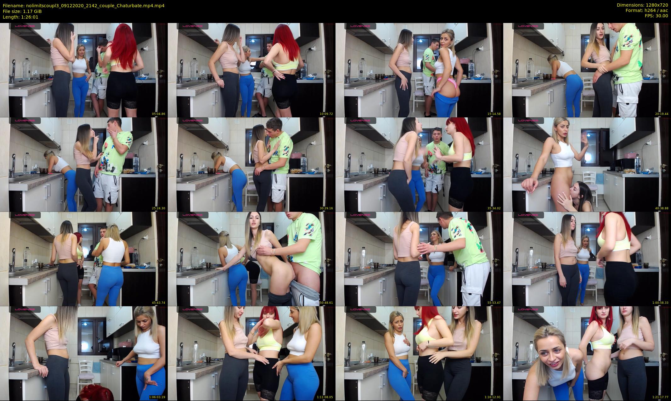 nolimitscoupl3 — 87 minute Chaturbate couple cam show recording, 720p, Dec 9, 2020