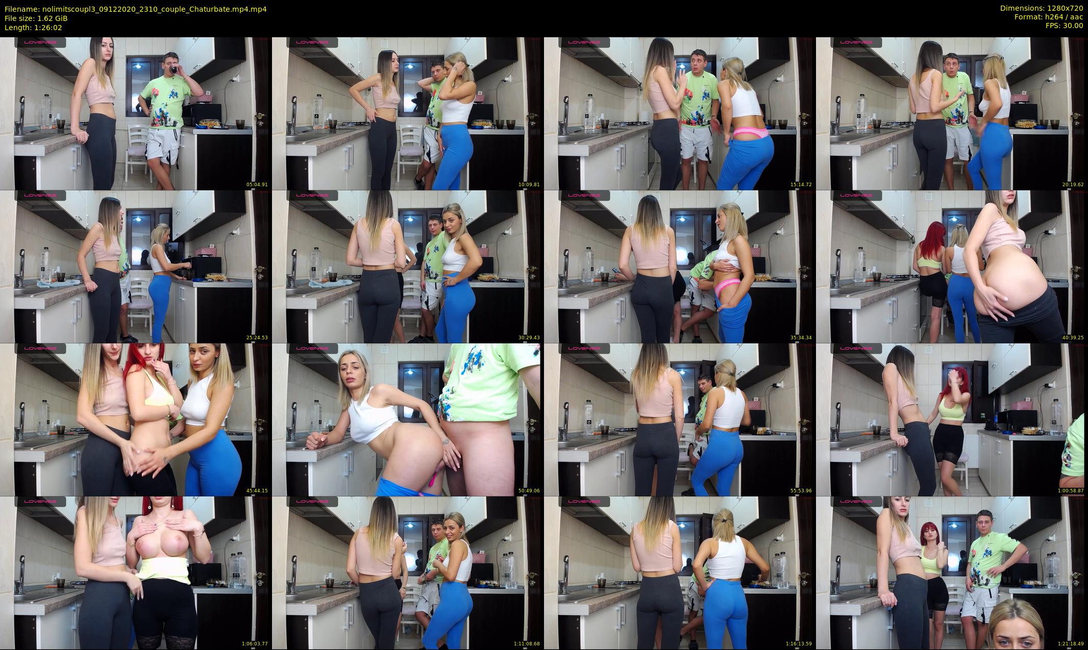 nolimitscoupl3 — 87 minute Chaturbate couple cam show recording, 720p, Dec 9, 2020