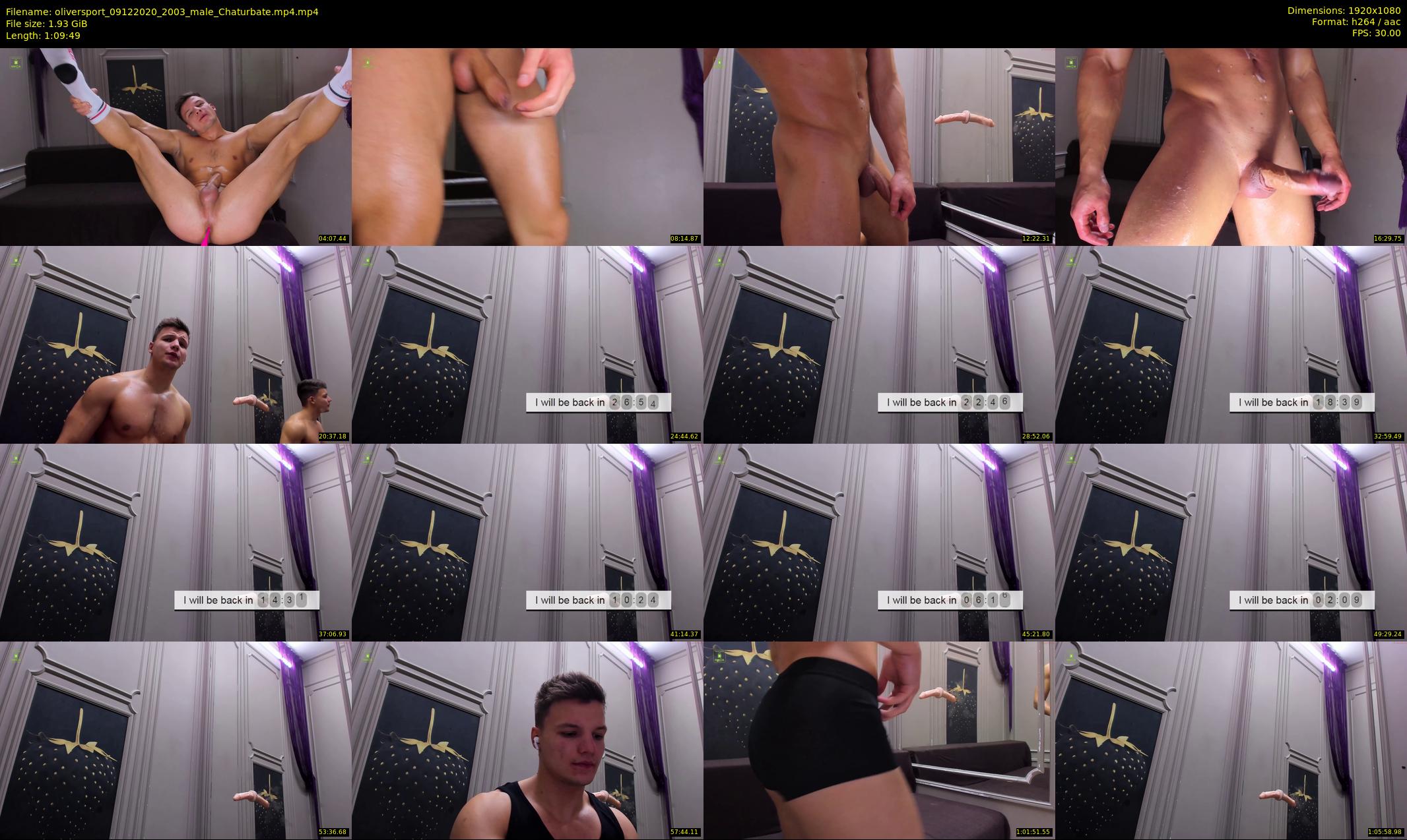 oliversport — 70 minute Chaturbate male cam show recording, 1080p, Dec 9, 2020