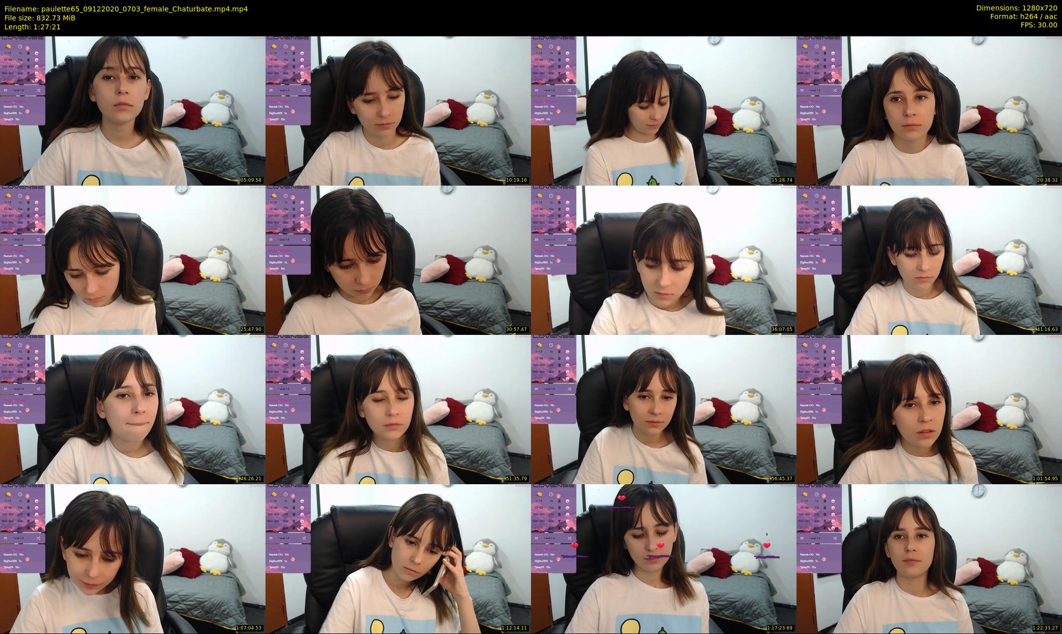 paulette65 — 88 minute Chaturbate female cam show recording, 720p, Dec 9, 2020