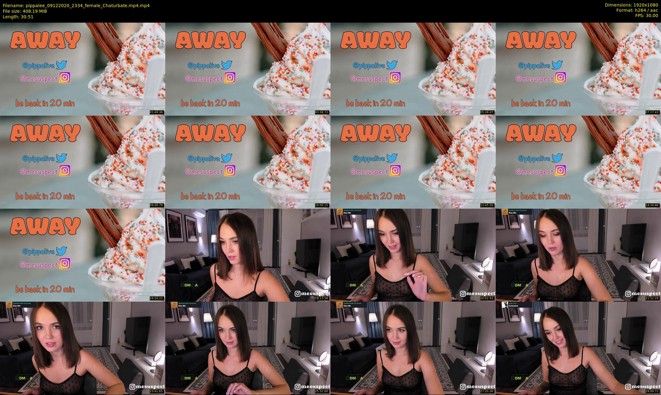 pippalee — 31 minute Chaturbate female cam show recording, 1080p, Dec 9, 2020