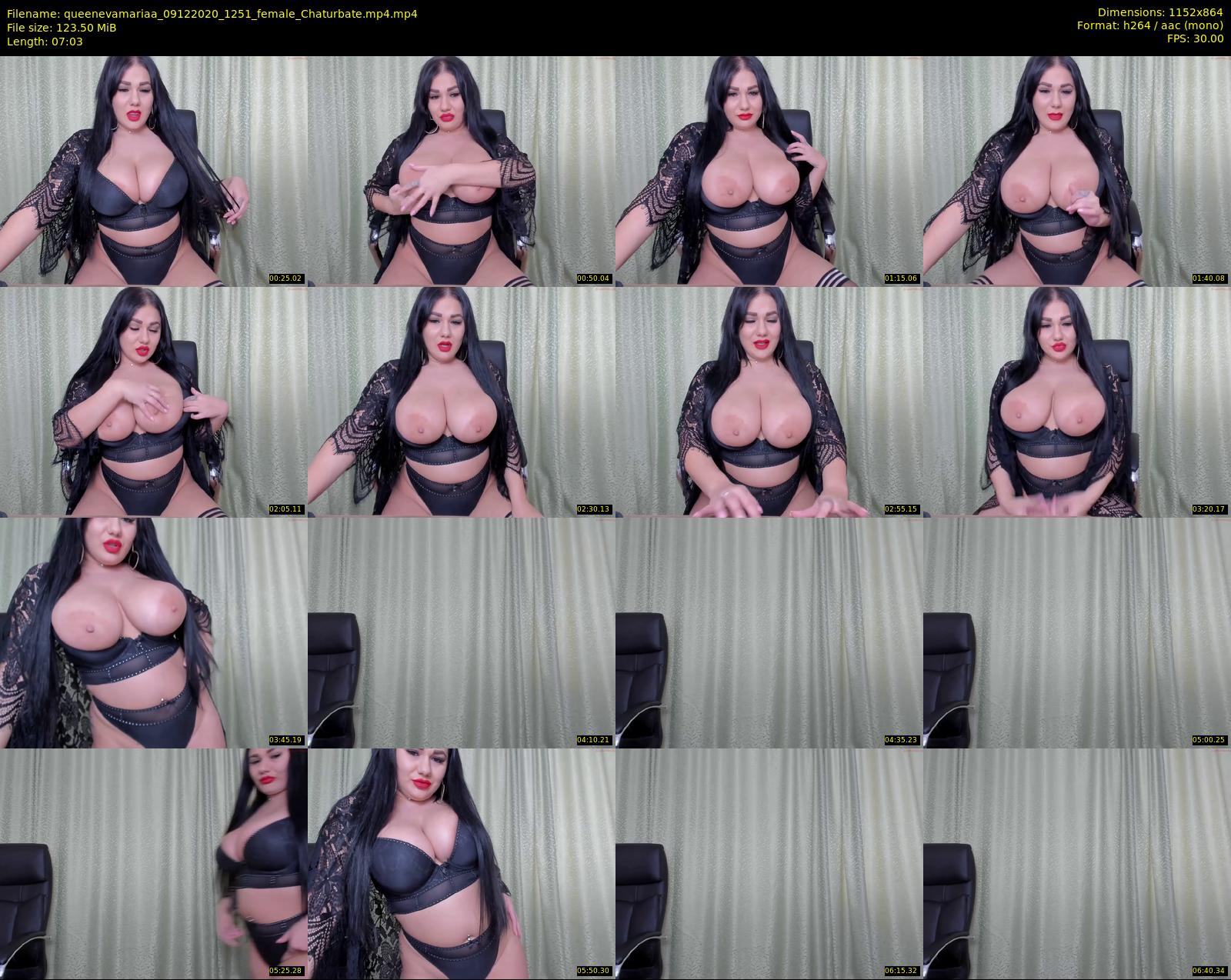 queenevamariaa — 8 minute Chaturbate female cam show recording, 720p, Dec 9, 2020