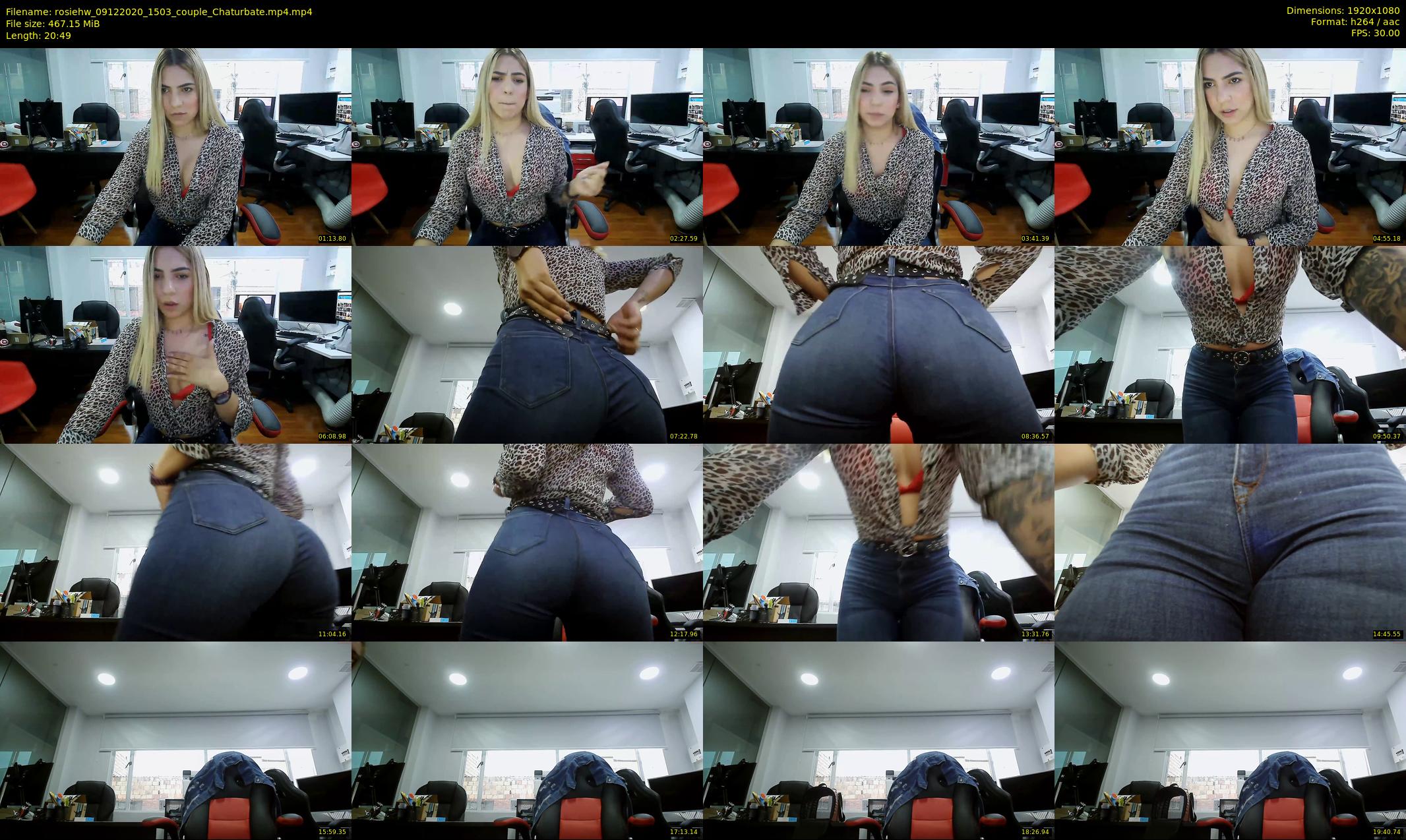 rosiehw — 21 minute Chaturbate couple cam show recording, 1080p, Dec 9, 2020