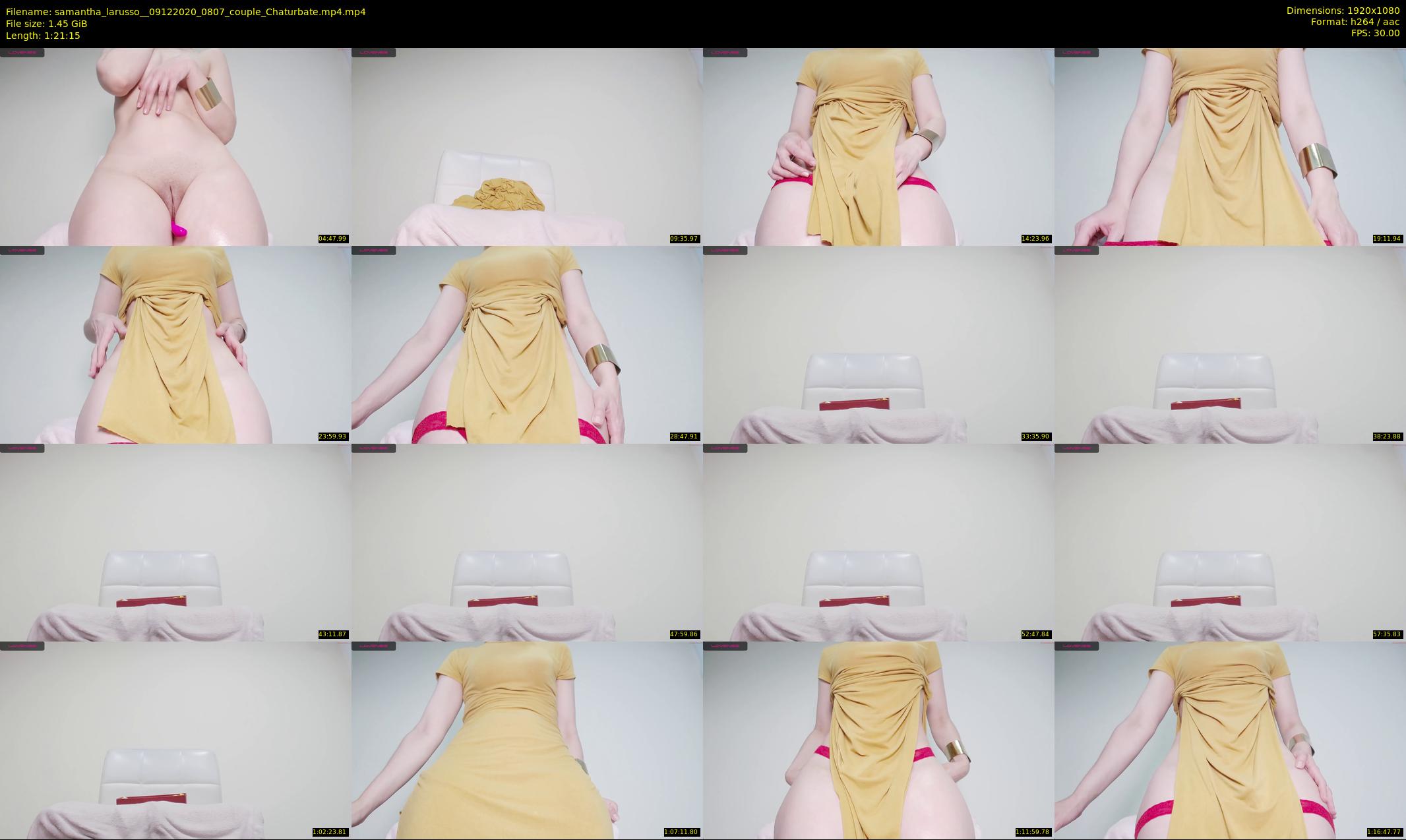samantha_larusso_ — 82 minute Chaturbate couple cam show recording, 1080p, Dec 9, 2020