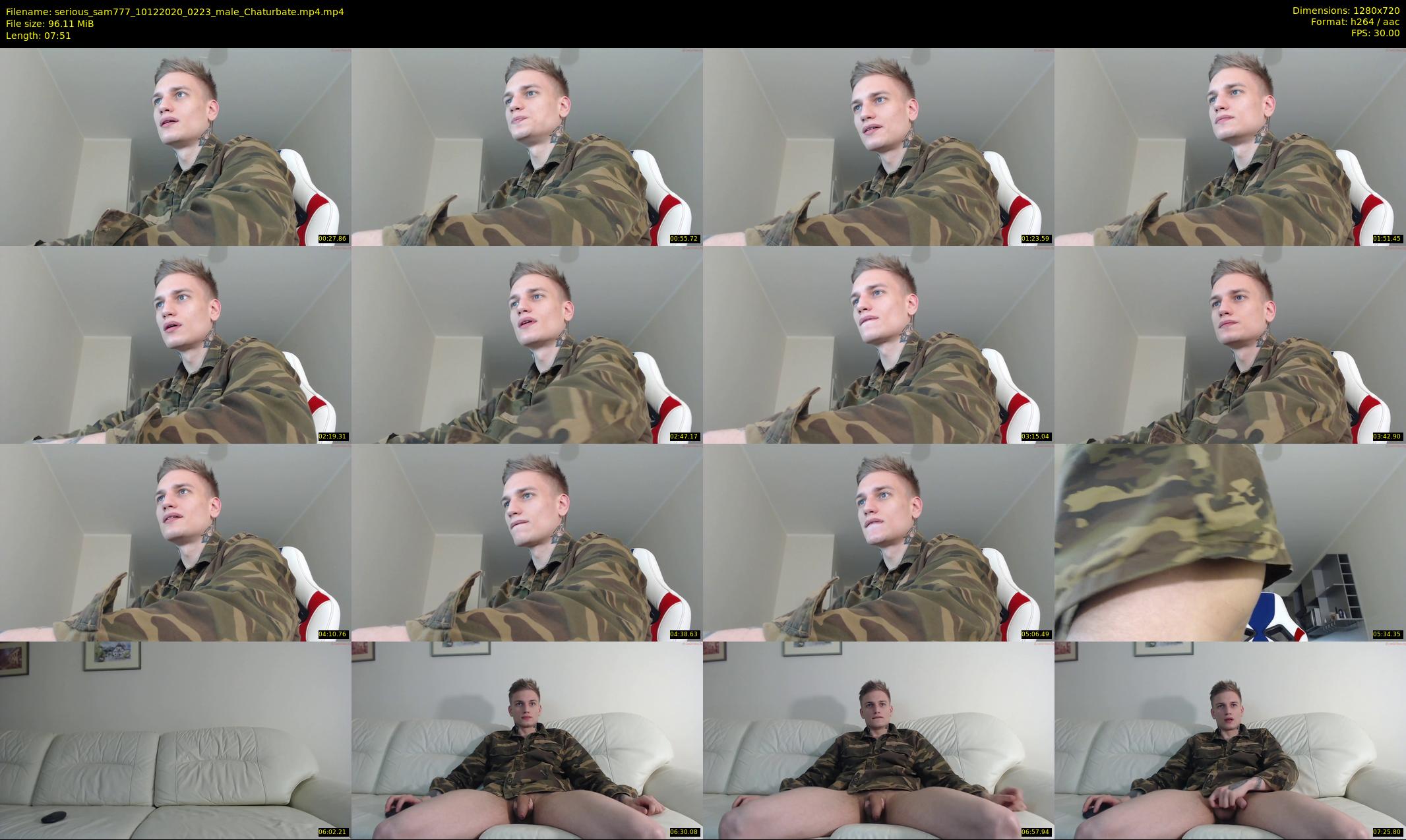 serious_sam777 — 8 minute Chaturbate male cam show recording, 720p, Dec 10, 2020