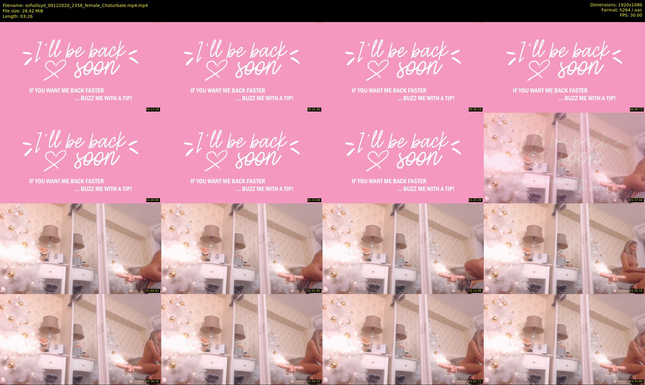 sofialloyd — 4 minute Chaturbate female cam show recording, 1080p, Dec 9, 2020