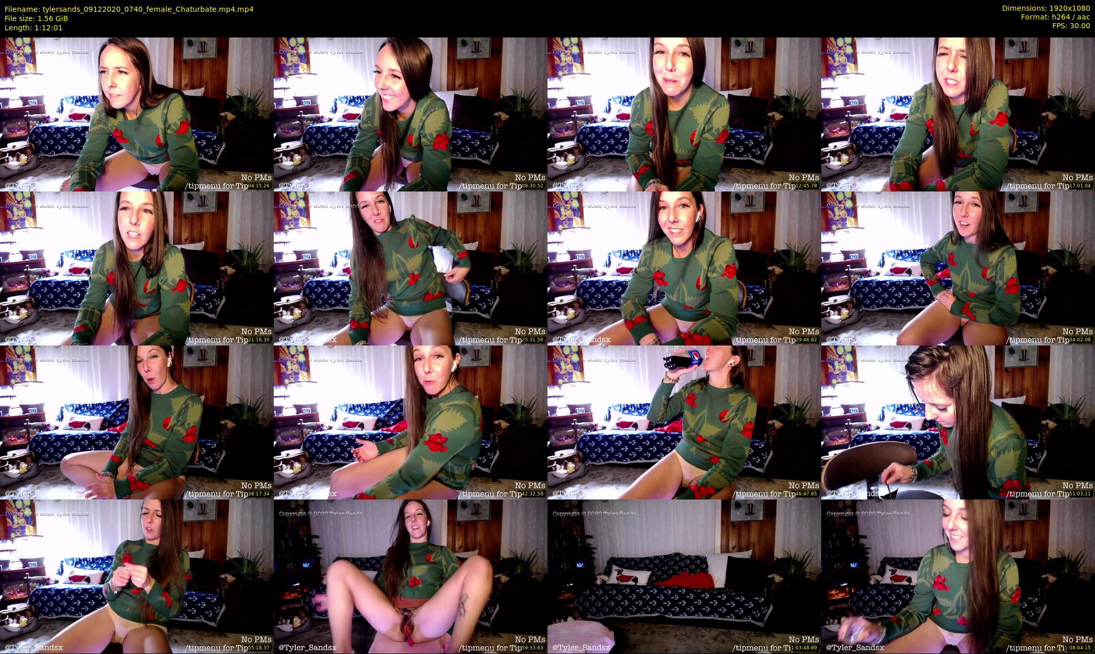 tylersands — 73 minute Chaturbate female cam show recording, 1080p, Dec 9, 2020