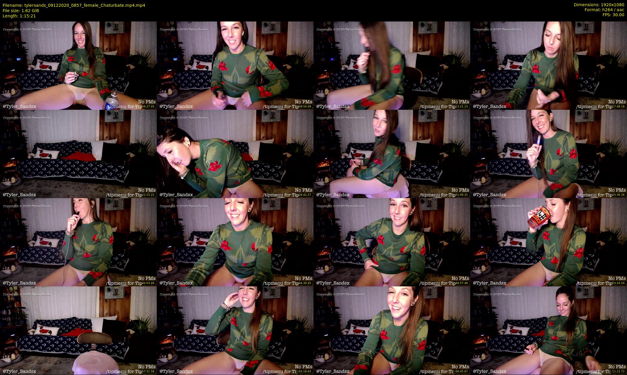 tylersands — 76 minute Chaturbate female cam show recording, 1080p, Dec 9, 2020