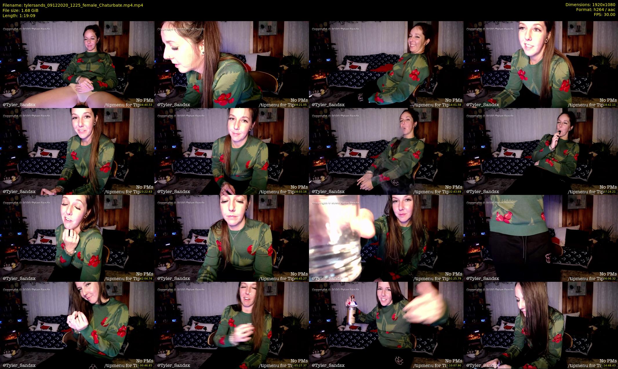 tylersands — 80 minute Chaturbate female cam show recording, 1080p, Dec 9, 2020