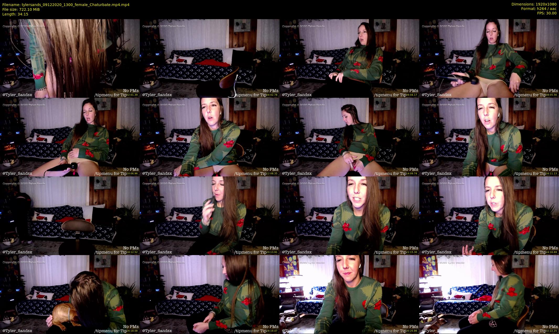tylersands — 35 minute Chaturbate female cam show recording, 1080p, Dec 9, 2020