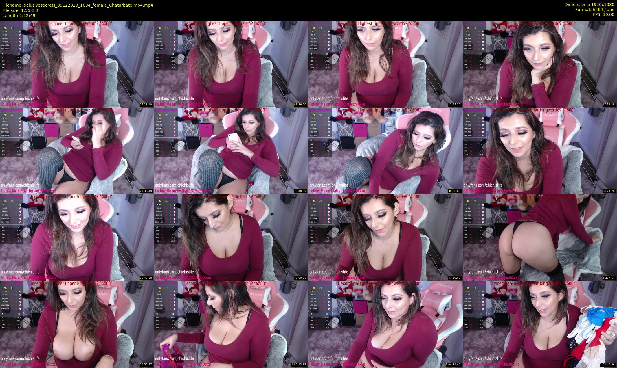 xclusivesecrets — 73 minute Chaturbate female cam show recording, 1080p, Dec 9, 2020