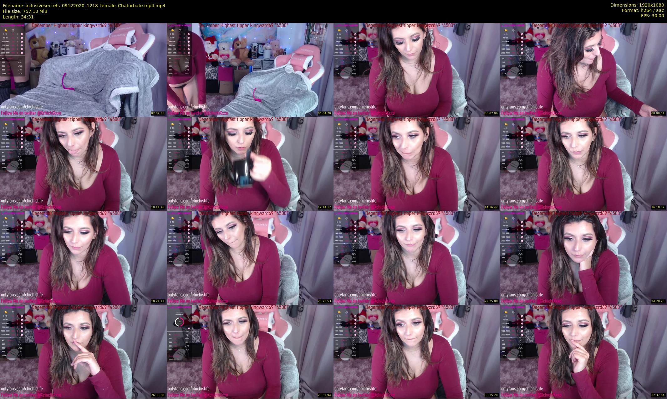 xclusivesecrets — 35 minute Chaturbate female cam show recording, 1080p, Dec 9, 2020