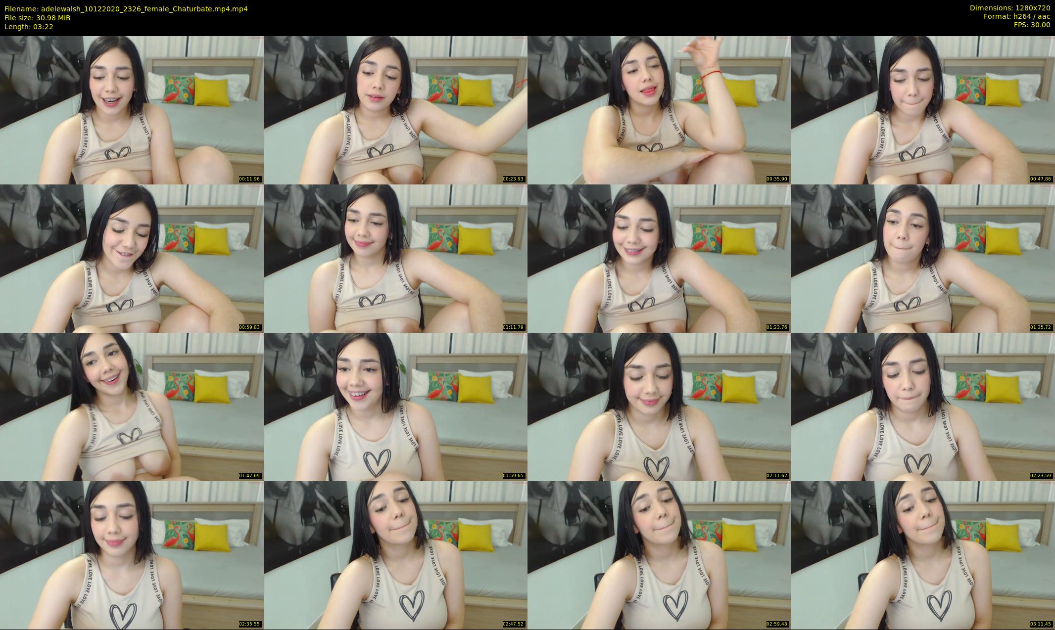 adelewalsh — 4 minute Chaturbate female cam show recording, 720p, Dec 10, 2020