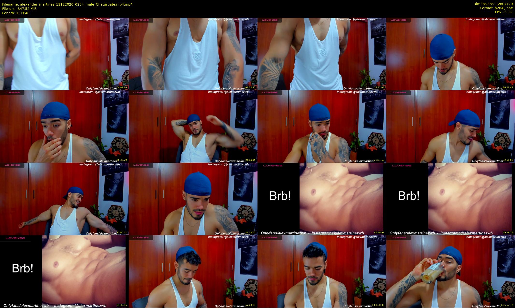 alexander_martines — 70 minute Chaturbate male cam show recording, 720p, Dec 11, 2020