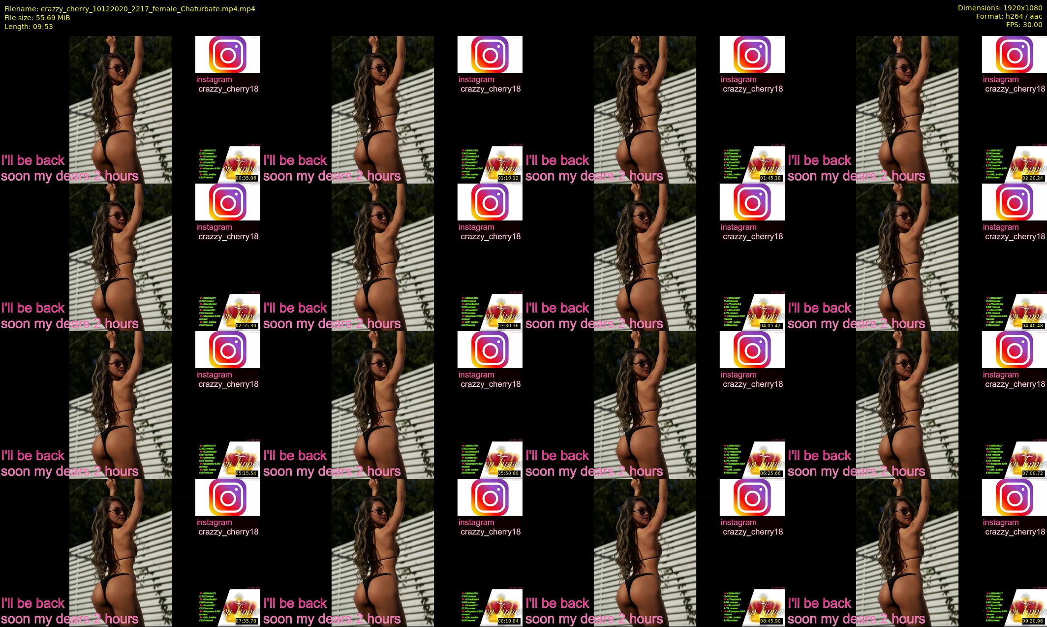 crazzy_cherry — 10 minute Chaturbate female cam show recording, 1080p, Dec 10, 2020