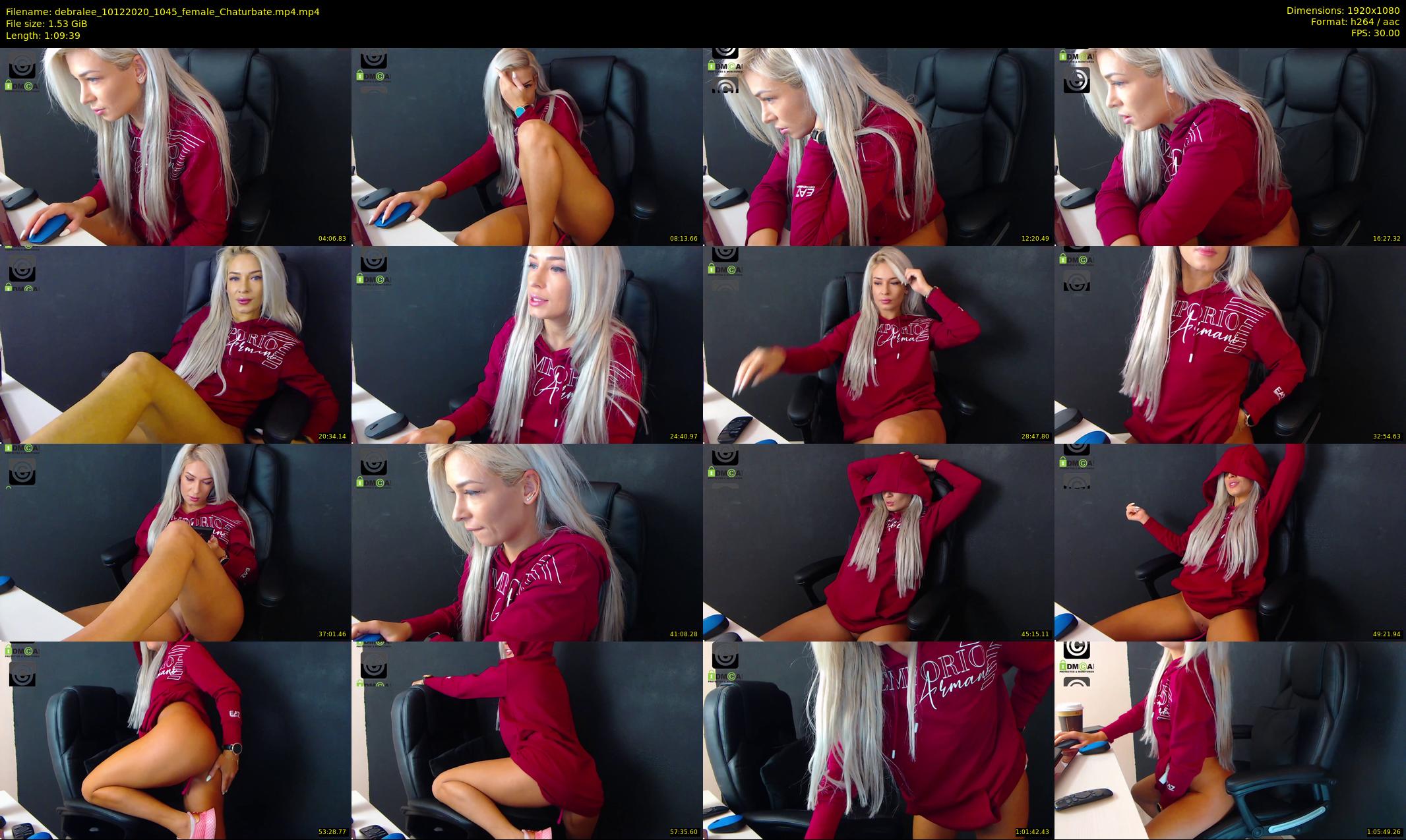 debralee — 70 minute Chaturbate female cam show recording, 1080p, Dec 10, 2020