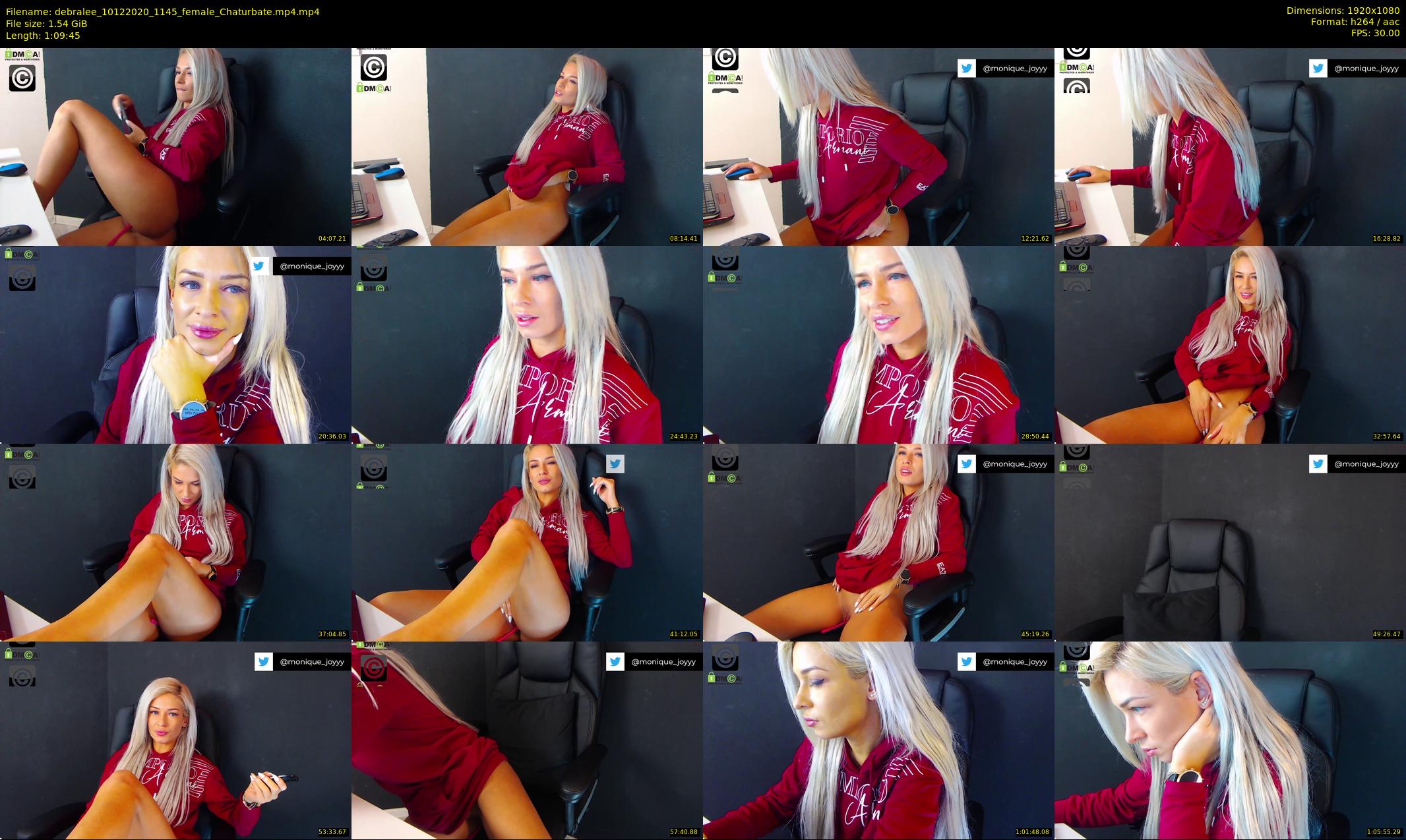 debralee — 70 minute Chaturbate female cam show recording, 1080p, Dec 10, 2020