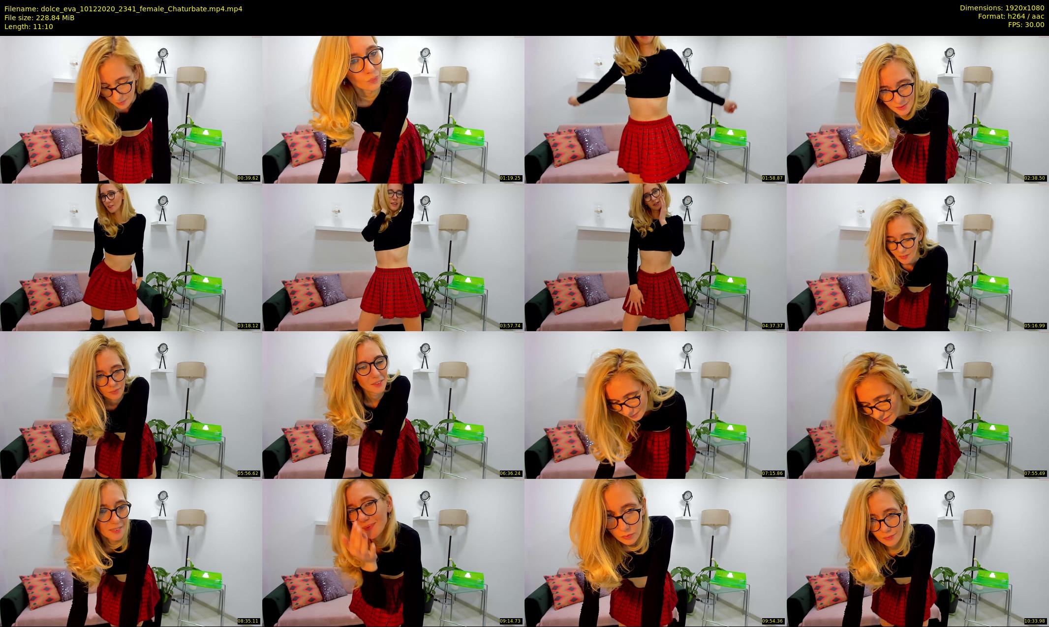 dolce_eva — 12 minute Chaturbate female cam show recording, 1080p, Dec 10, 2020
