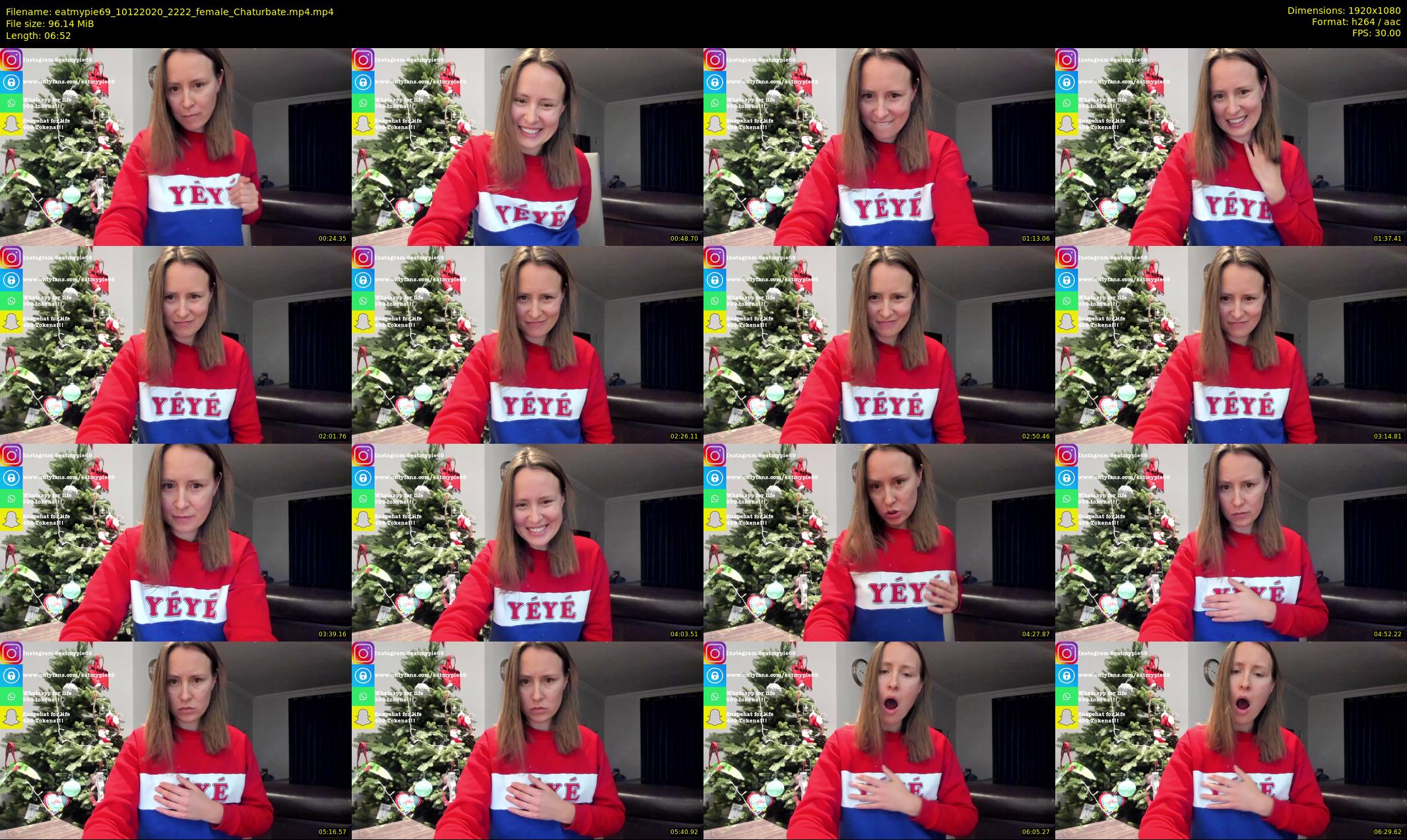 eatmypie69 — 7 minute Chaturbate female cam show recording, 1080p, Dec 10, 2020