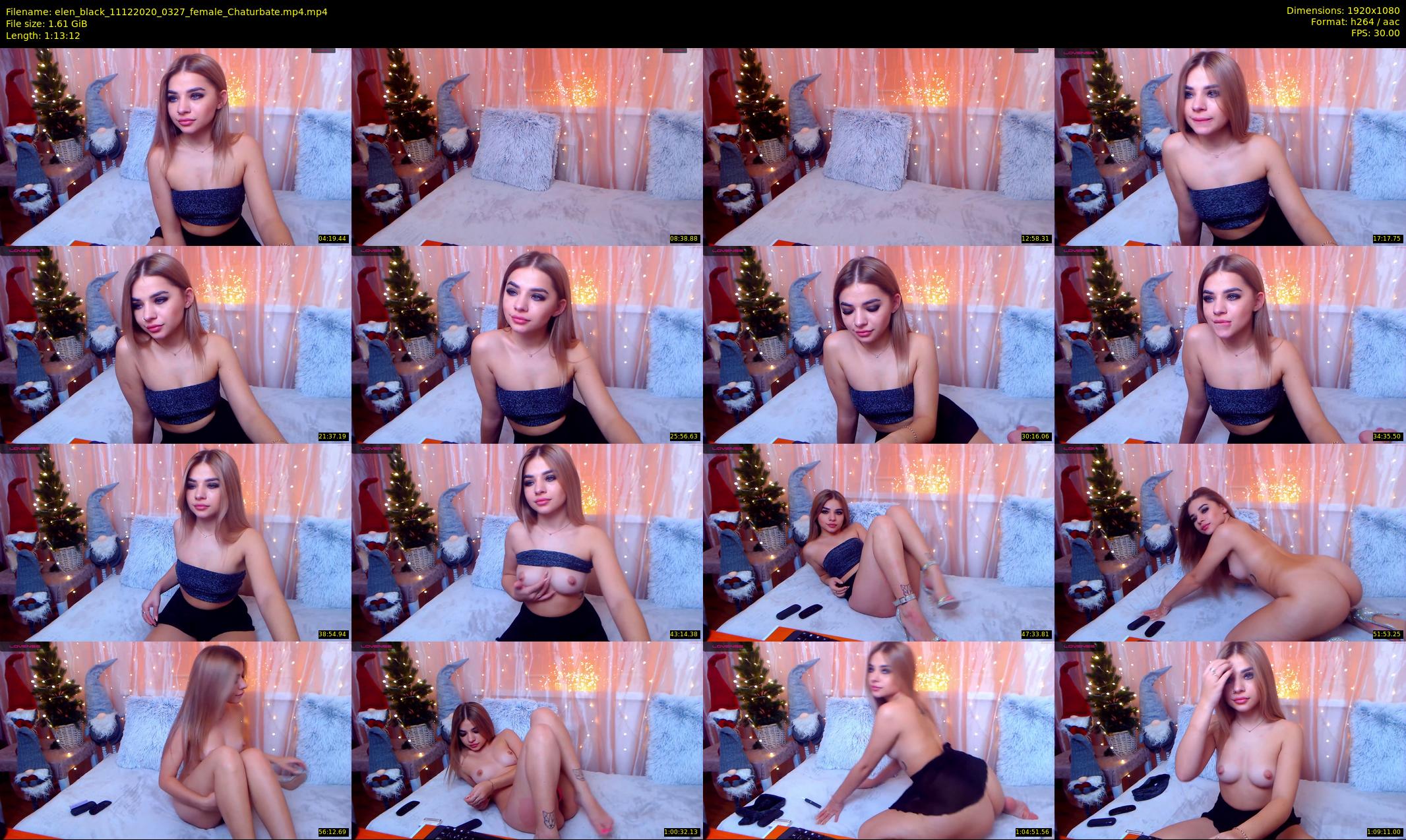 elen_black — 74 minute Chaturbate female cam show recording, 1080p, Dec 11, 2020