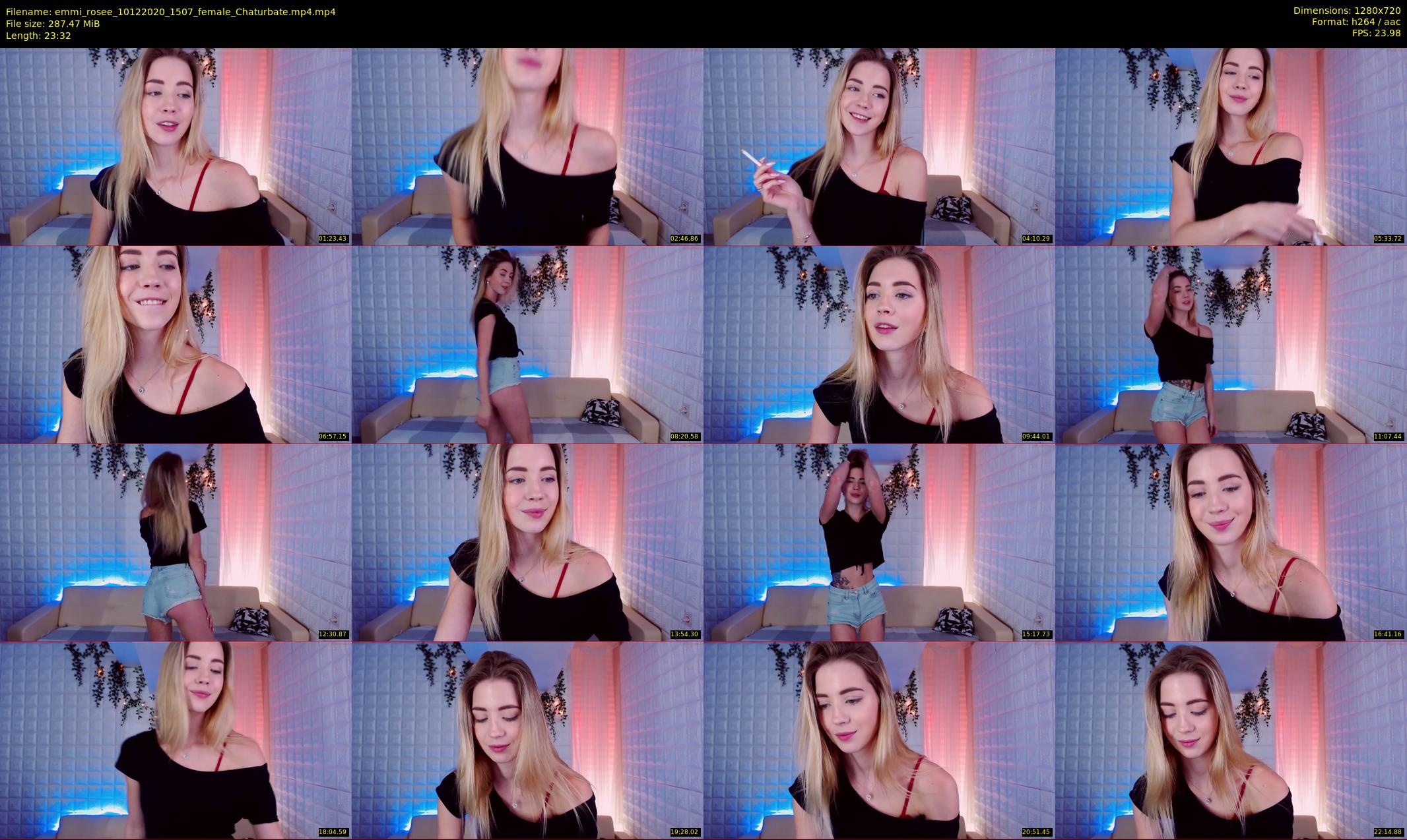 emmi_rosee — 24 minute Chaturbate female cam show recording, 720p, Dec 10, 2020