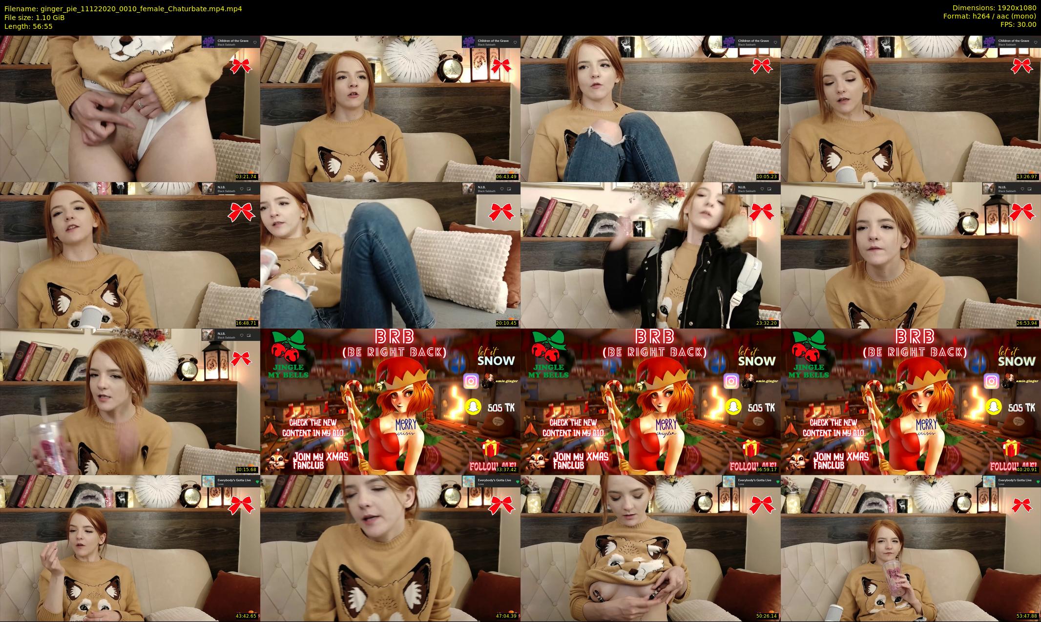 ginger_pie — 57 minute Chaturbate female cam show recording, 1080p, Dec 11, 2020