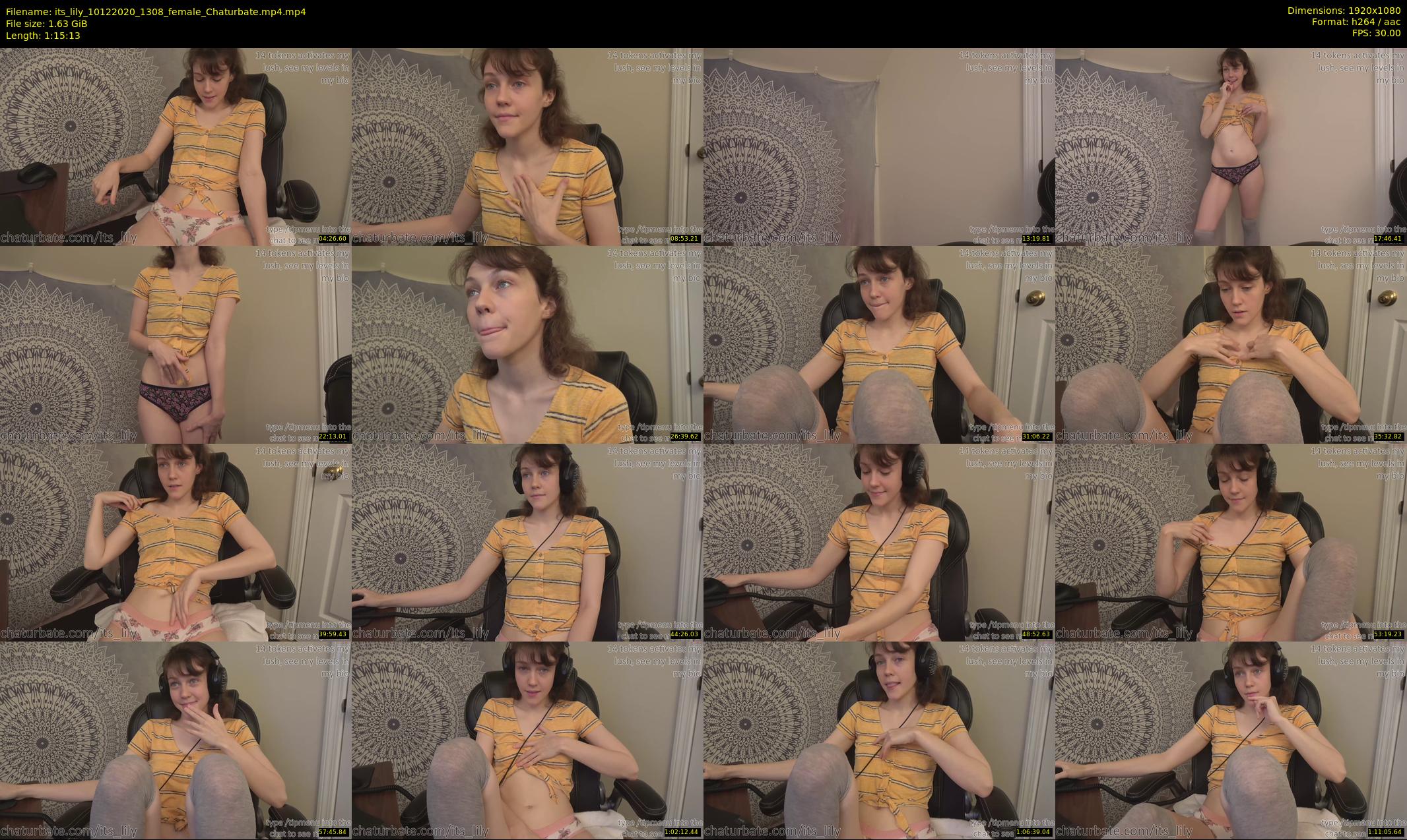 its_lily — 76 minute Chaturbate female cam show recording, 1080p, Dec 10, 2020