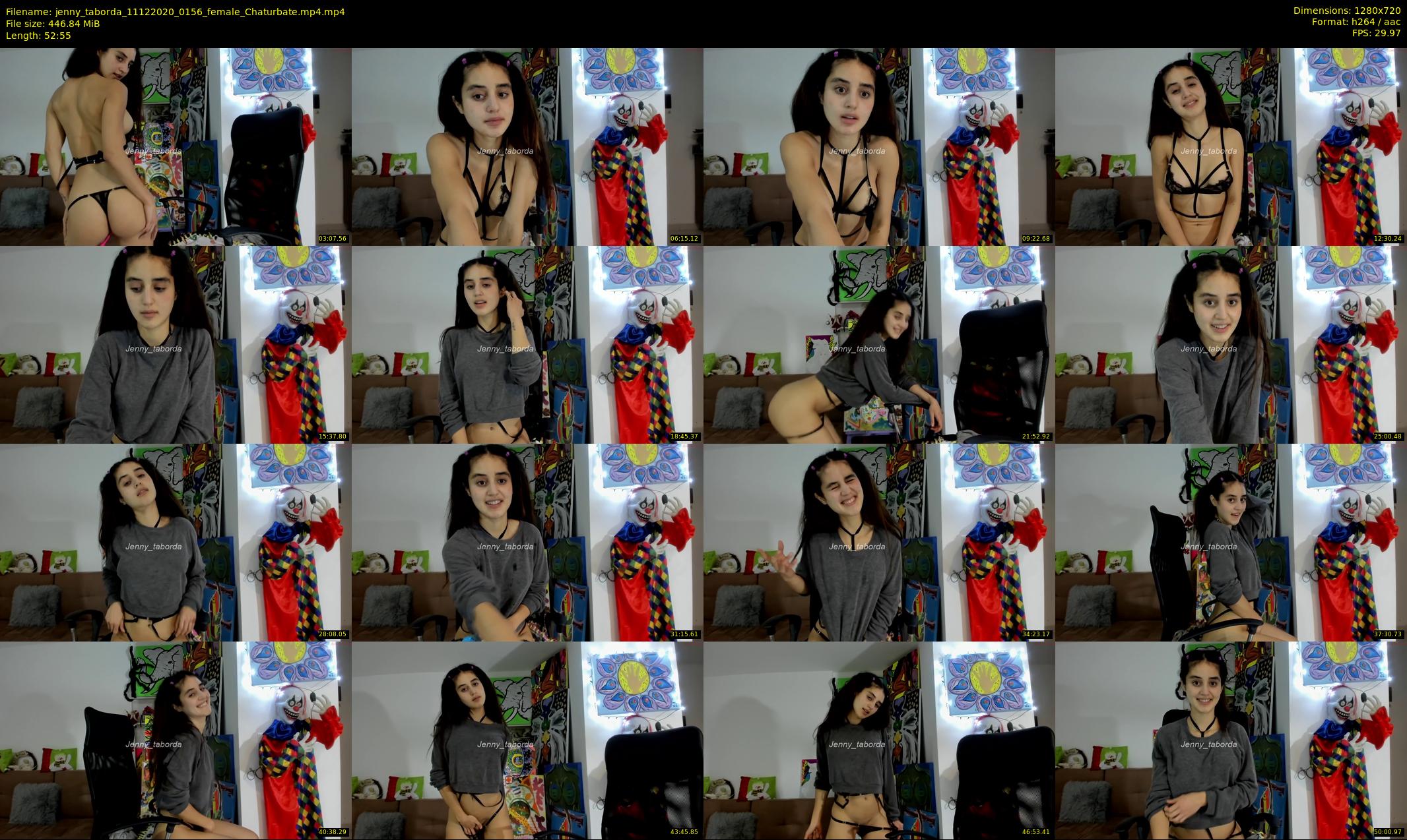 jenny_taborda — 53 minute Chaturbate female cam show recording, 720p, Dec 11, 2020