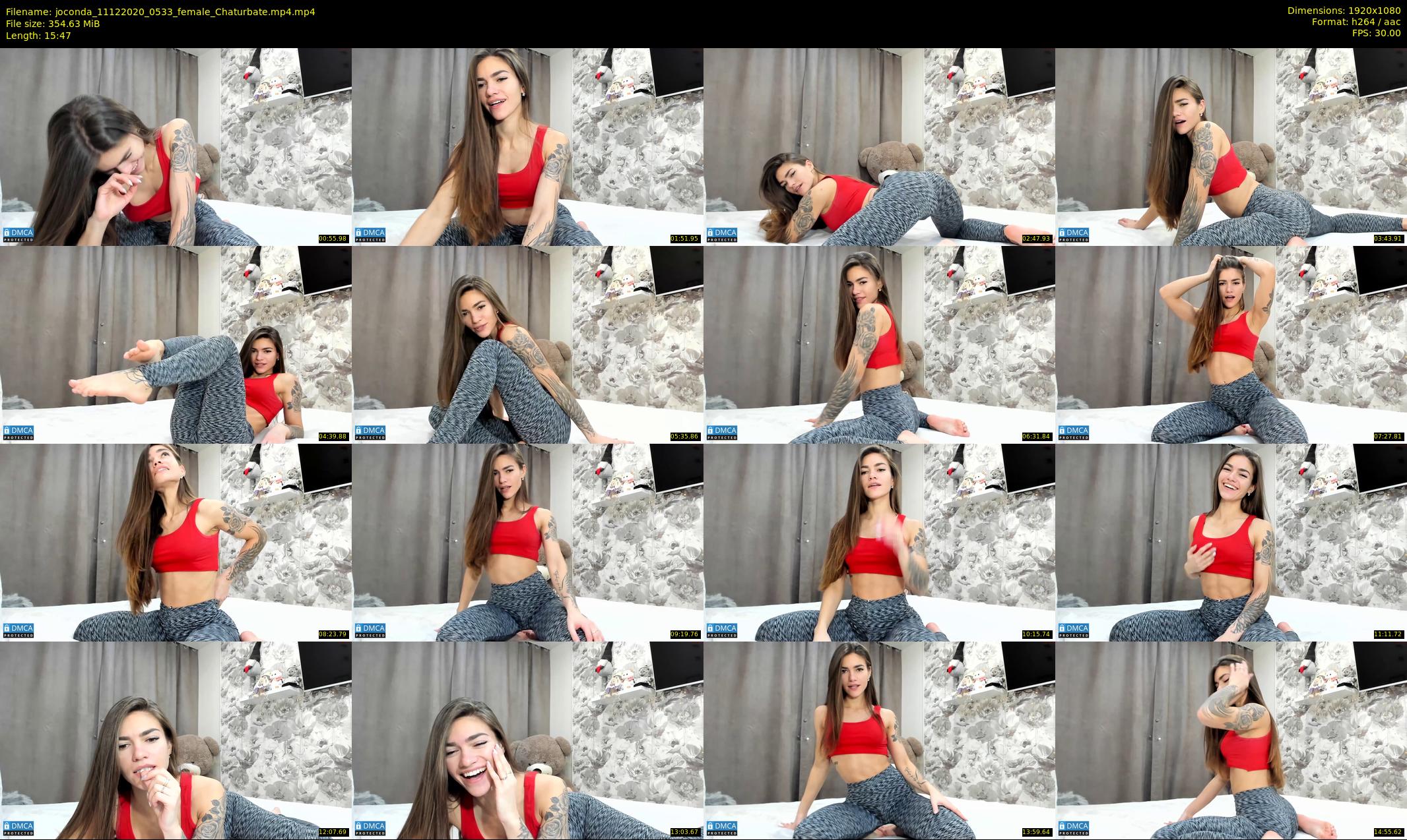 joconda — 16 minute Chaturbate female cam show recording, 1080p, Dec 11, 2020