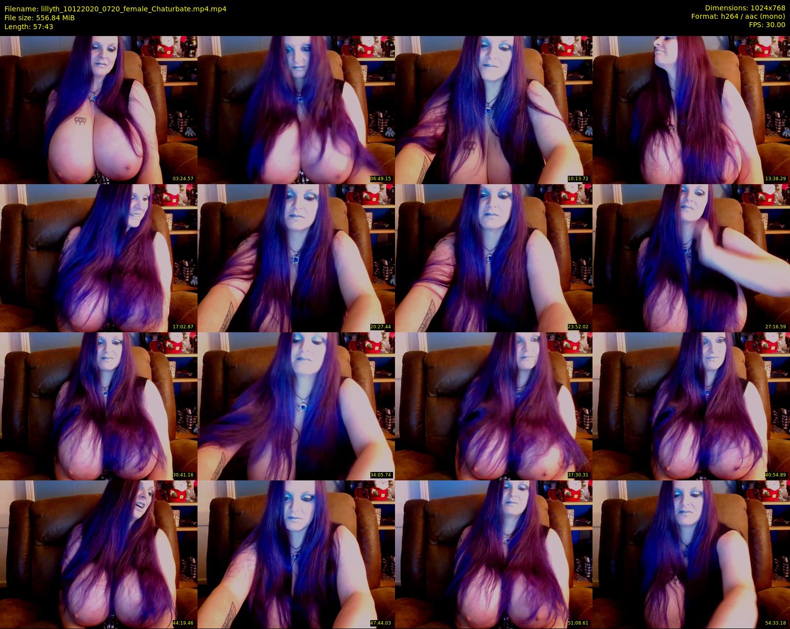 lillyth — 58 minute Chaturbate female cam show recording, 720p, Dec 10, 2020