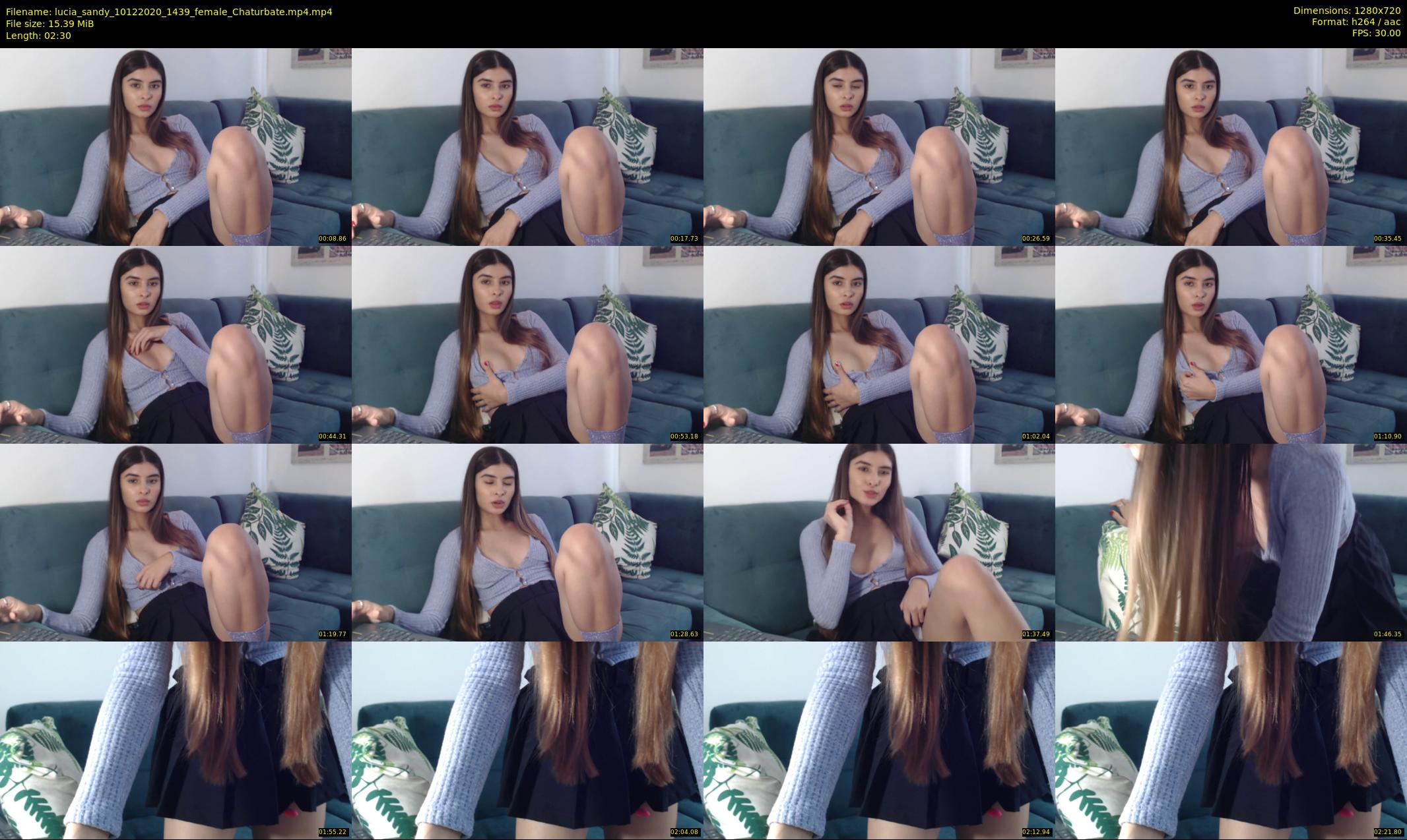 lucia_sandy — 3 minute Chaturbate female cam show recording, 720p, Dec 10, 2020