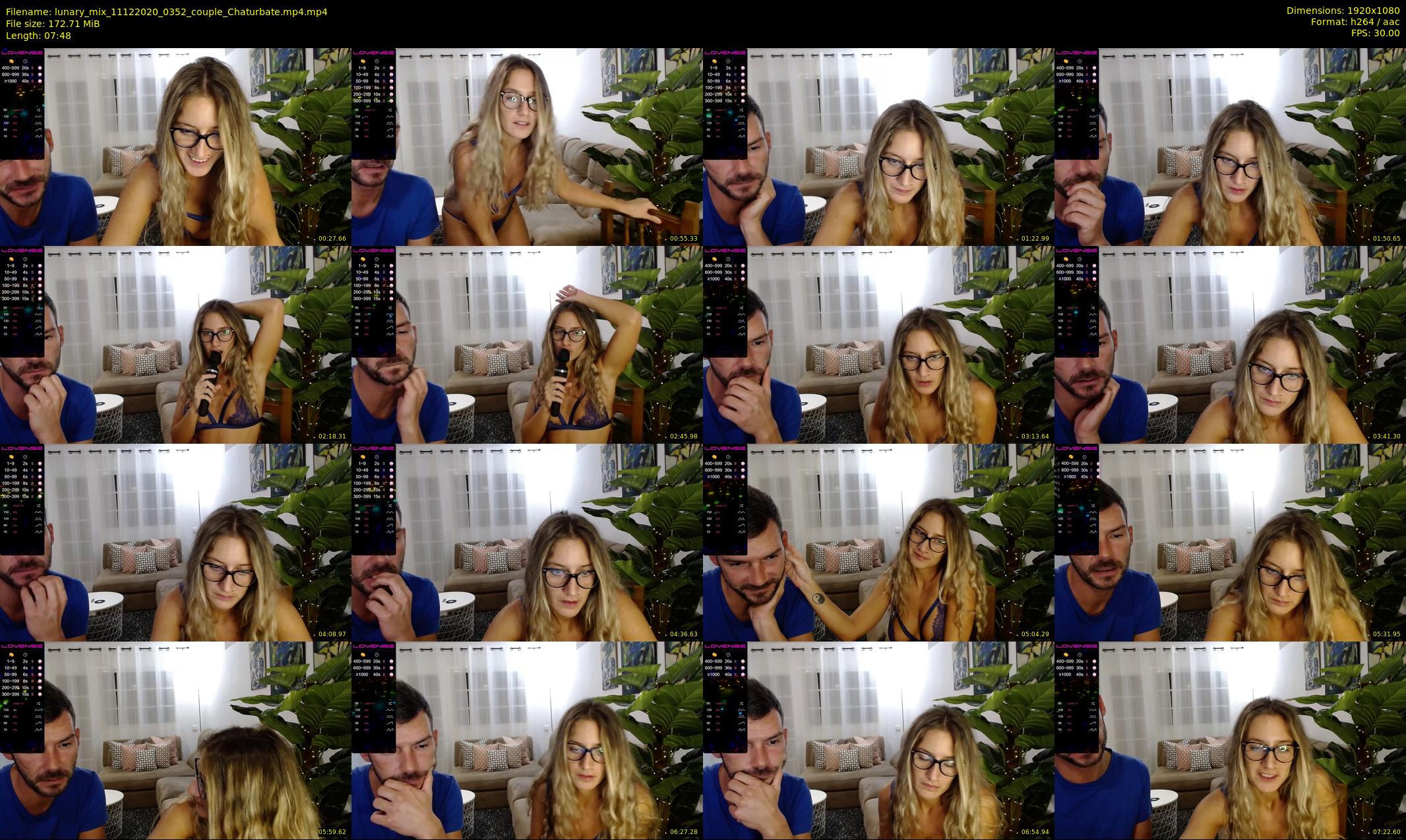 lunary_mix — 8 minute Chaturbate couple cam show recording, 1080p, Dec 11, 2020